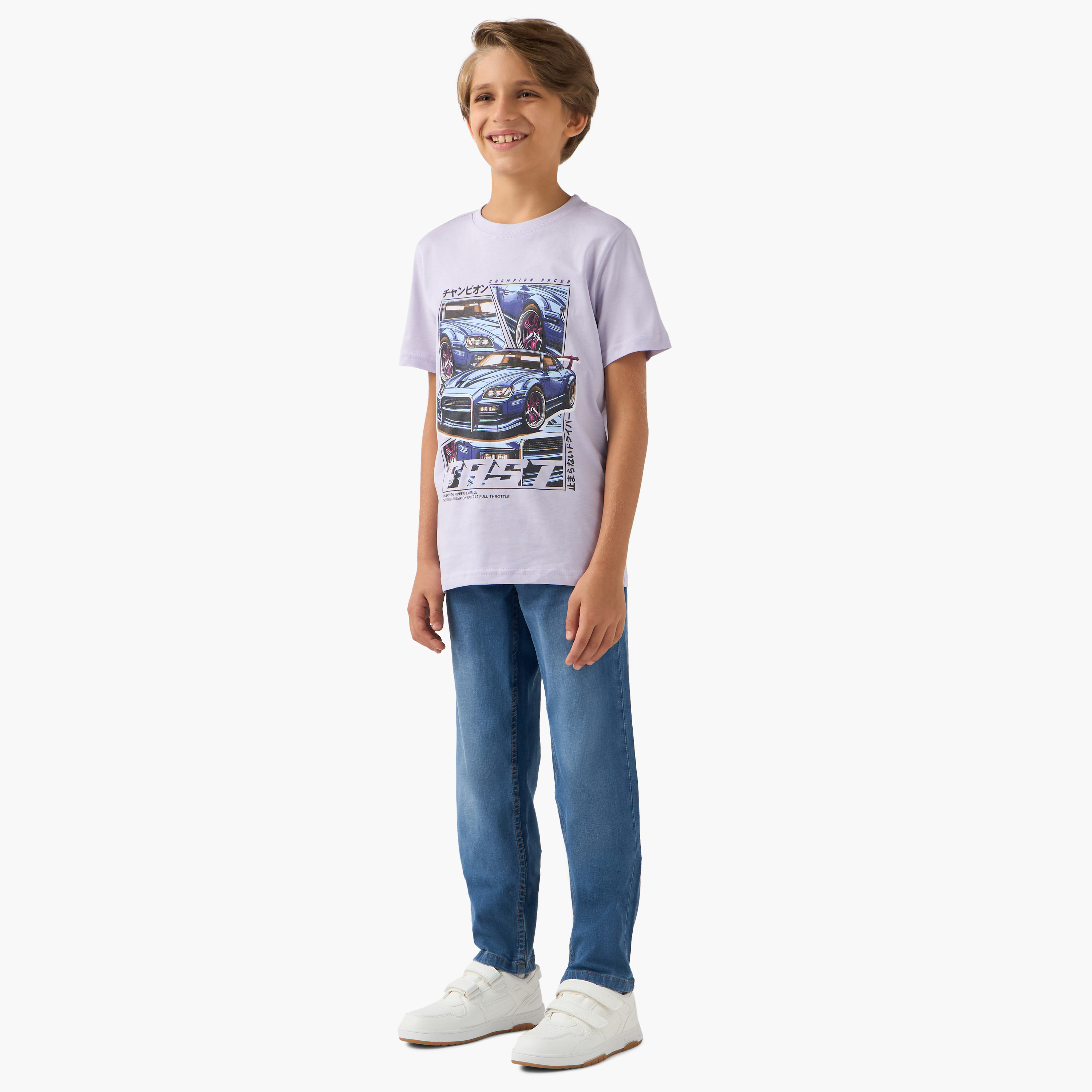 Juniors Car Print T-shirt-boys-clothing-tshirtsandpolos-image-2