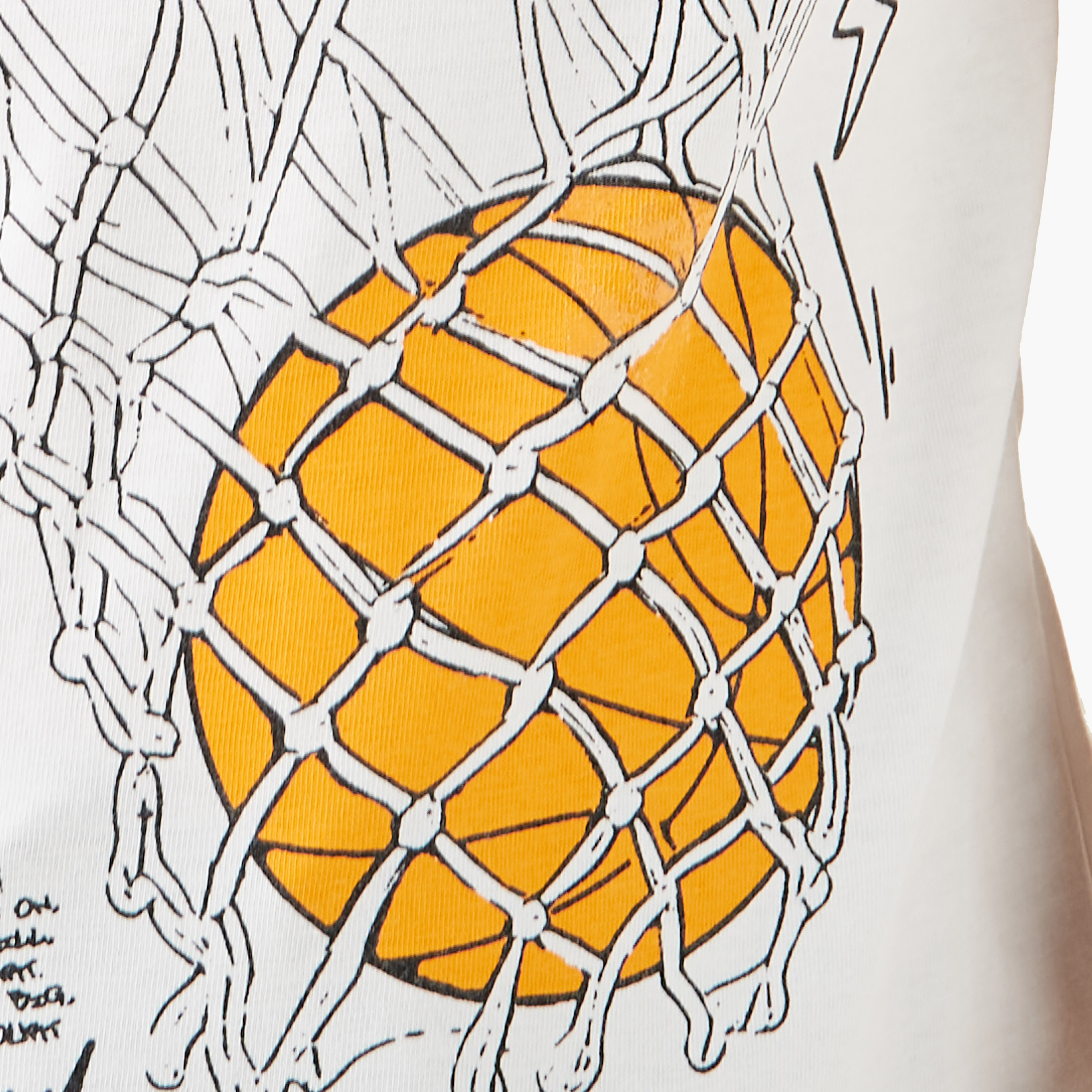 Juniors Basketball Print T-shirt with Crew Neck and Short Sleeves-boys-clothing-tshirtsandpolos-image-5