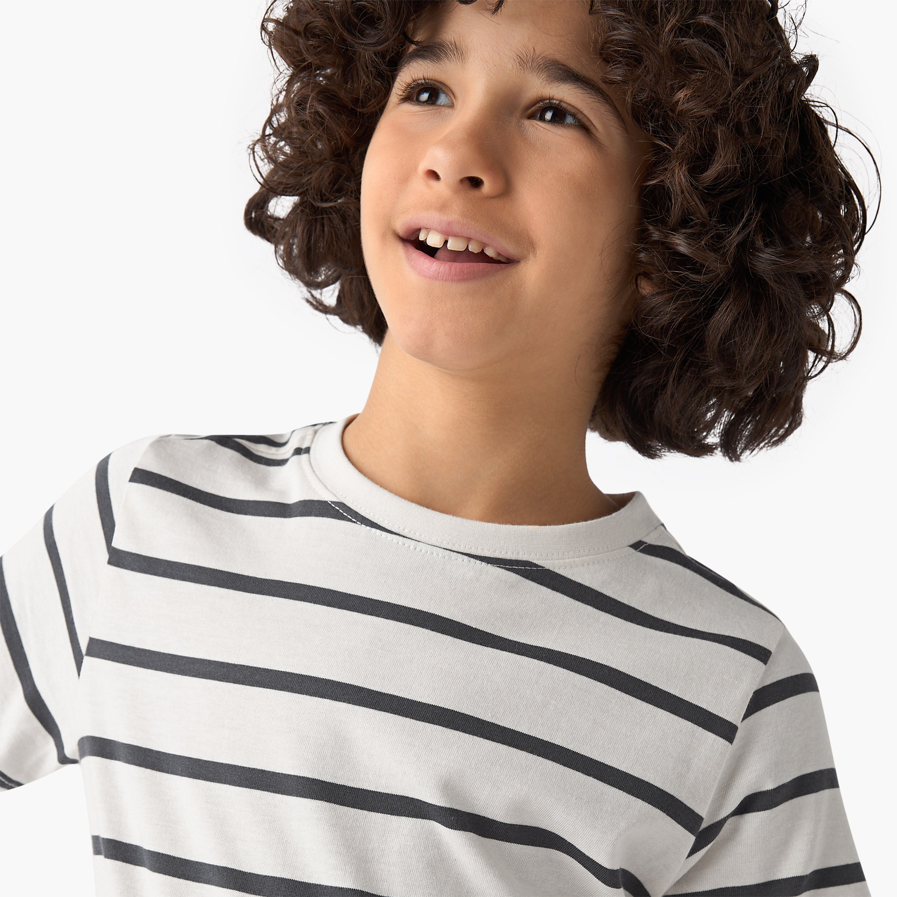 Juniors Striped T-shirt with Short Sleeves-boys-clothing-tshirtsandpolos-image-4