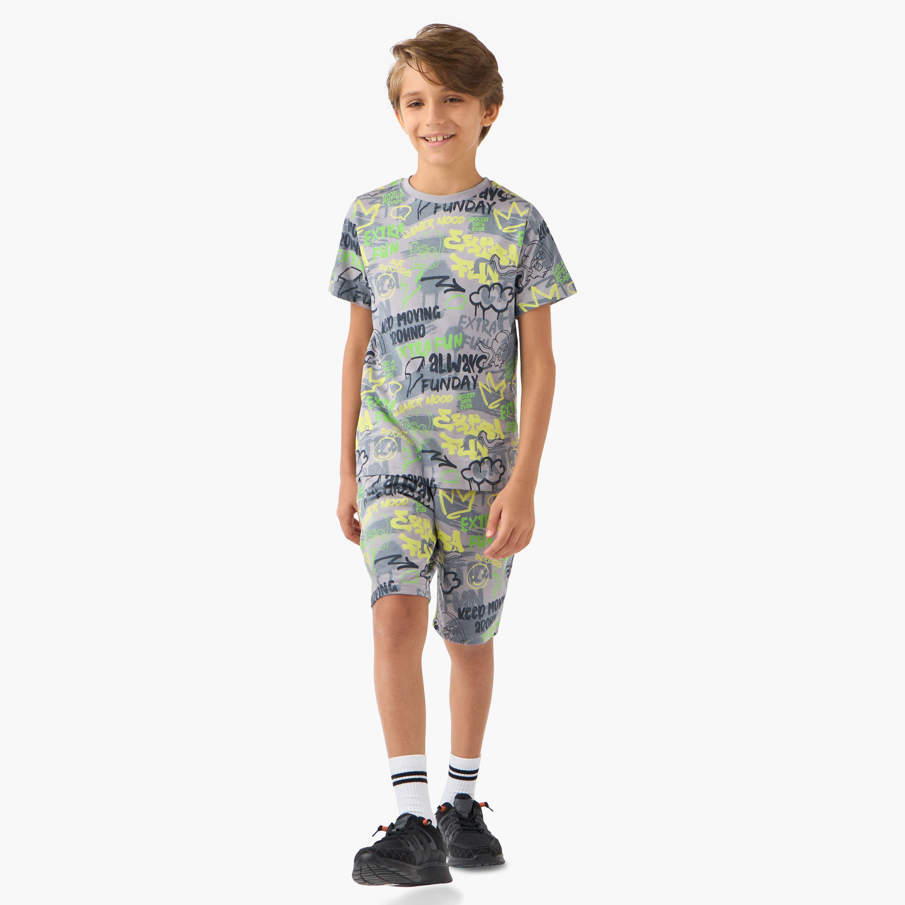 تيشيرت بأكمام قصيرة وطبعات من جونيورز-boys-clothing-tshirtsandpolos-image-2