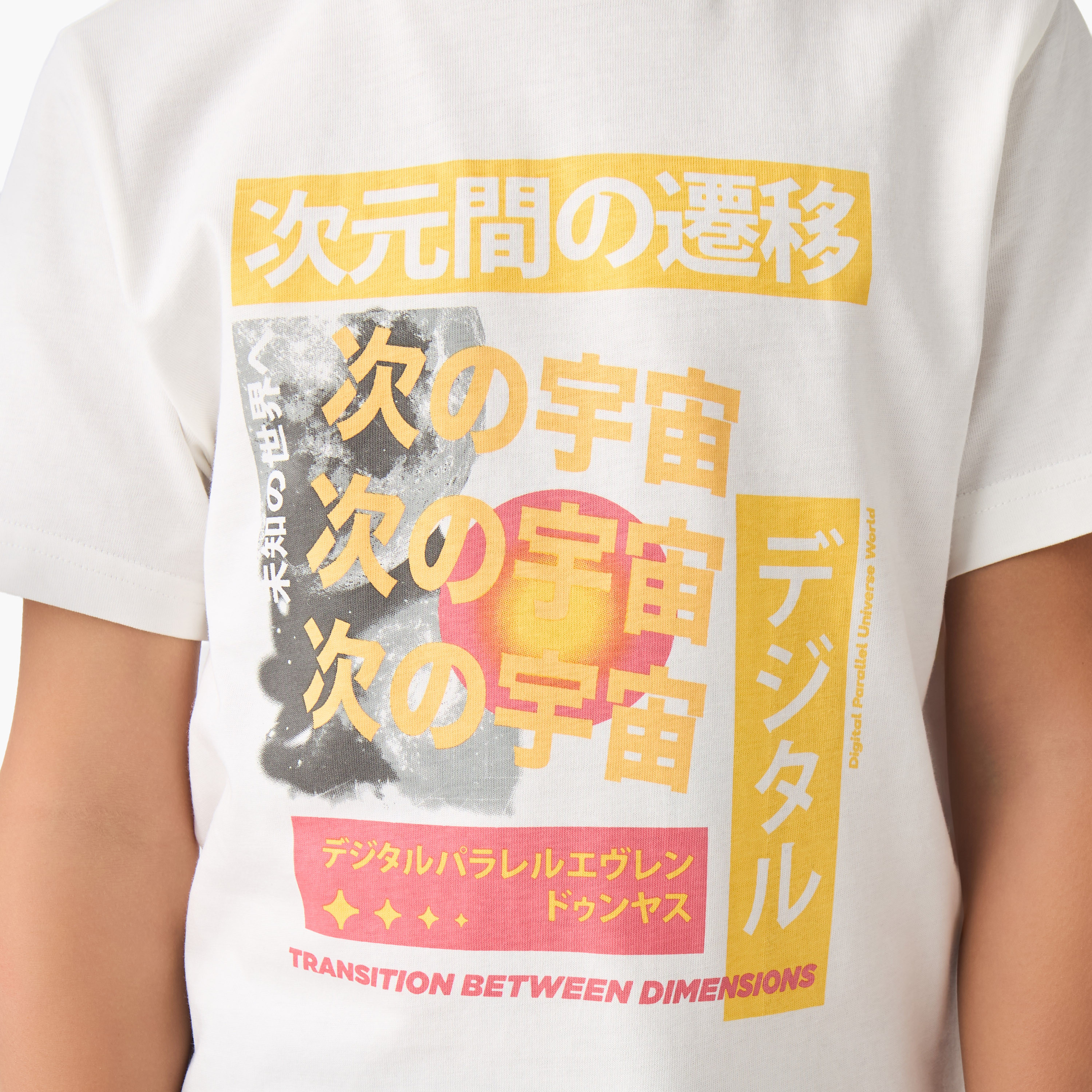 Juniors Boys Crew Neck T-shirt with Graphic Print - Cotton - Short Sleeves-boys-clothing-tshirtsandpolos-image-5