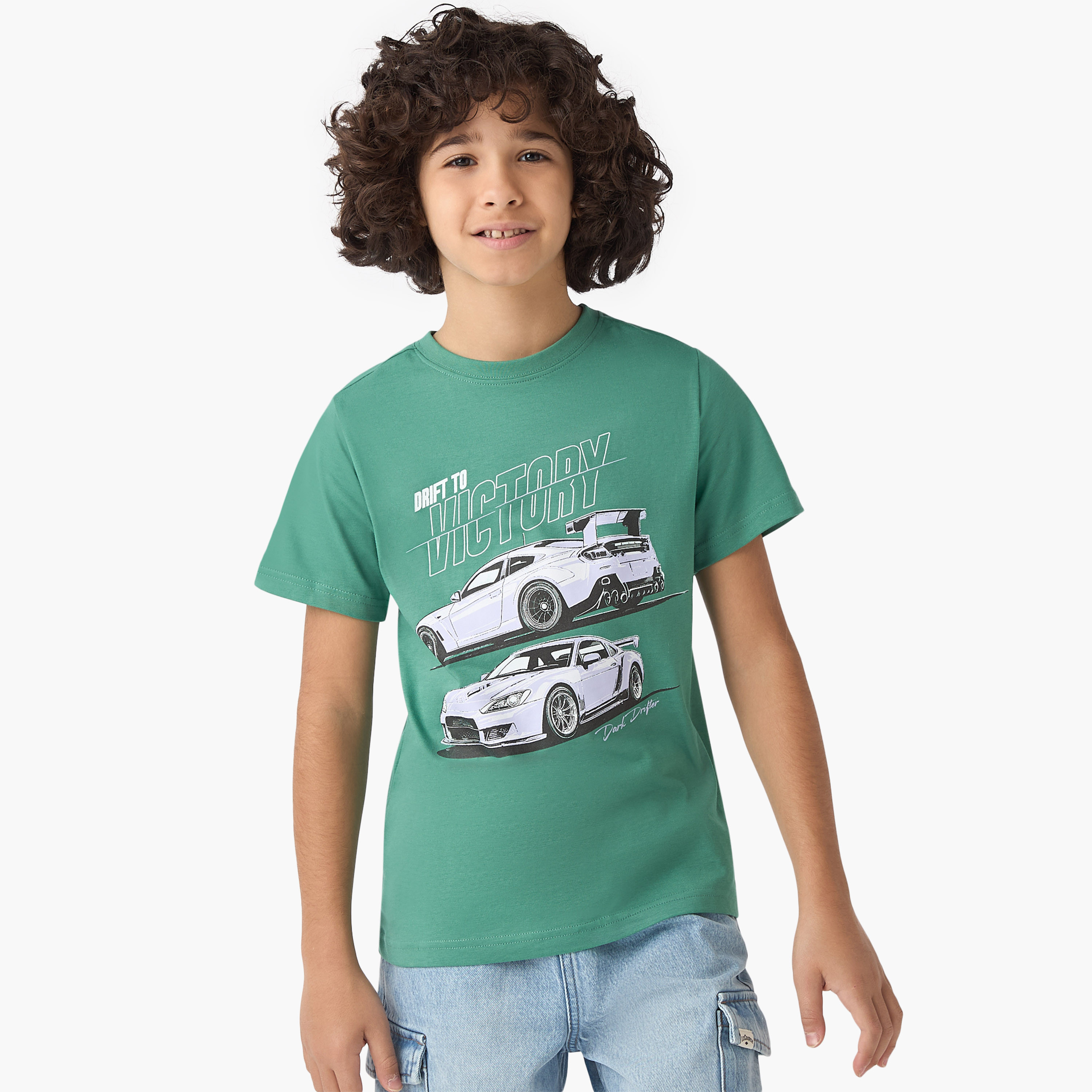 Juniors Race Car Print T-shirt-boys-clothing-tshirtsandpolos-image-1