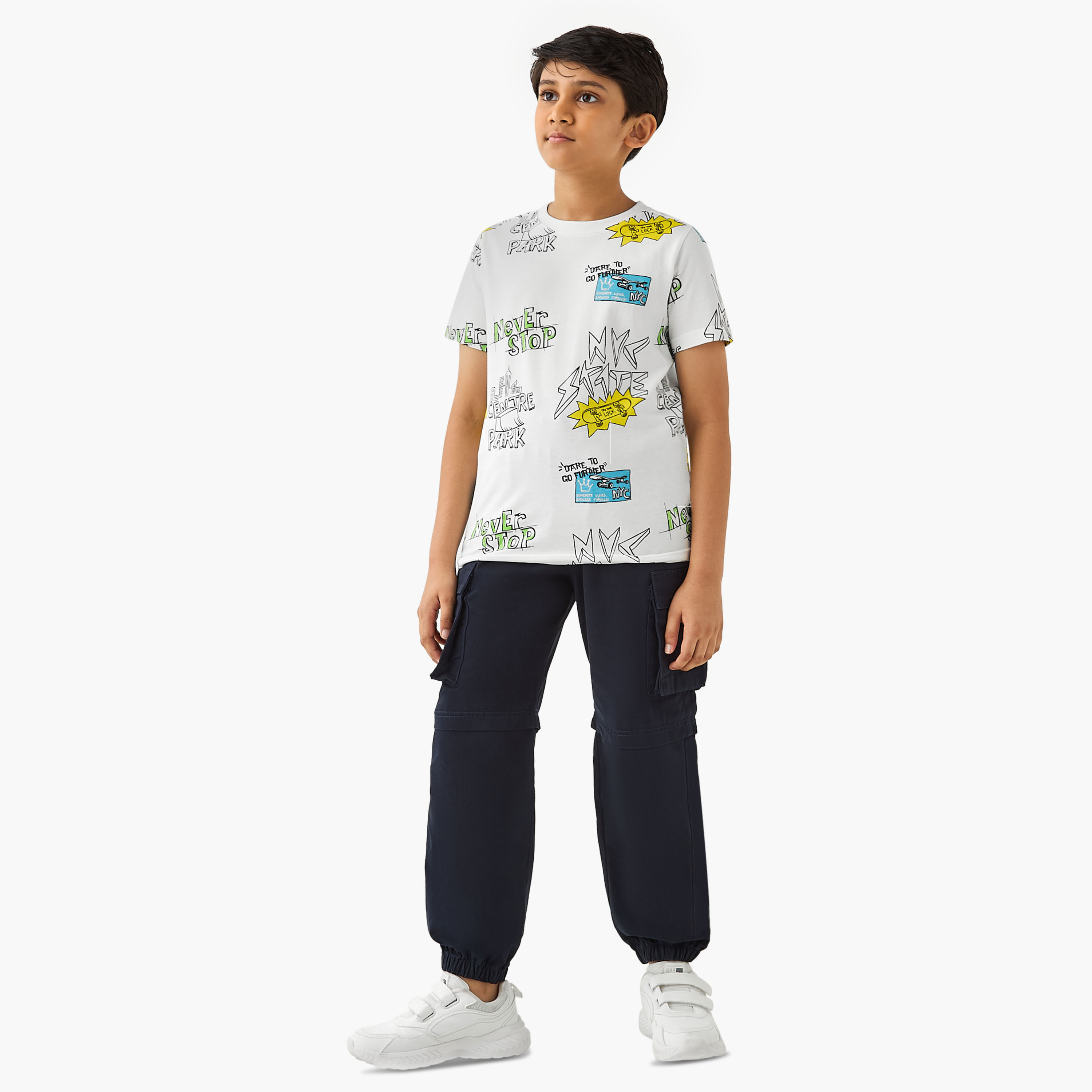 تيشيرت بأكمام قصيرة وطبعات من جونيورز-boys-clothing-tshirtsandpolos-image-2