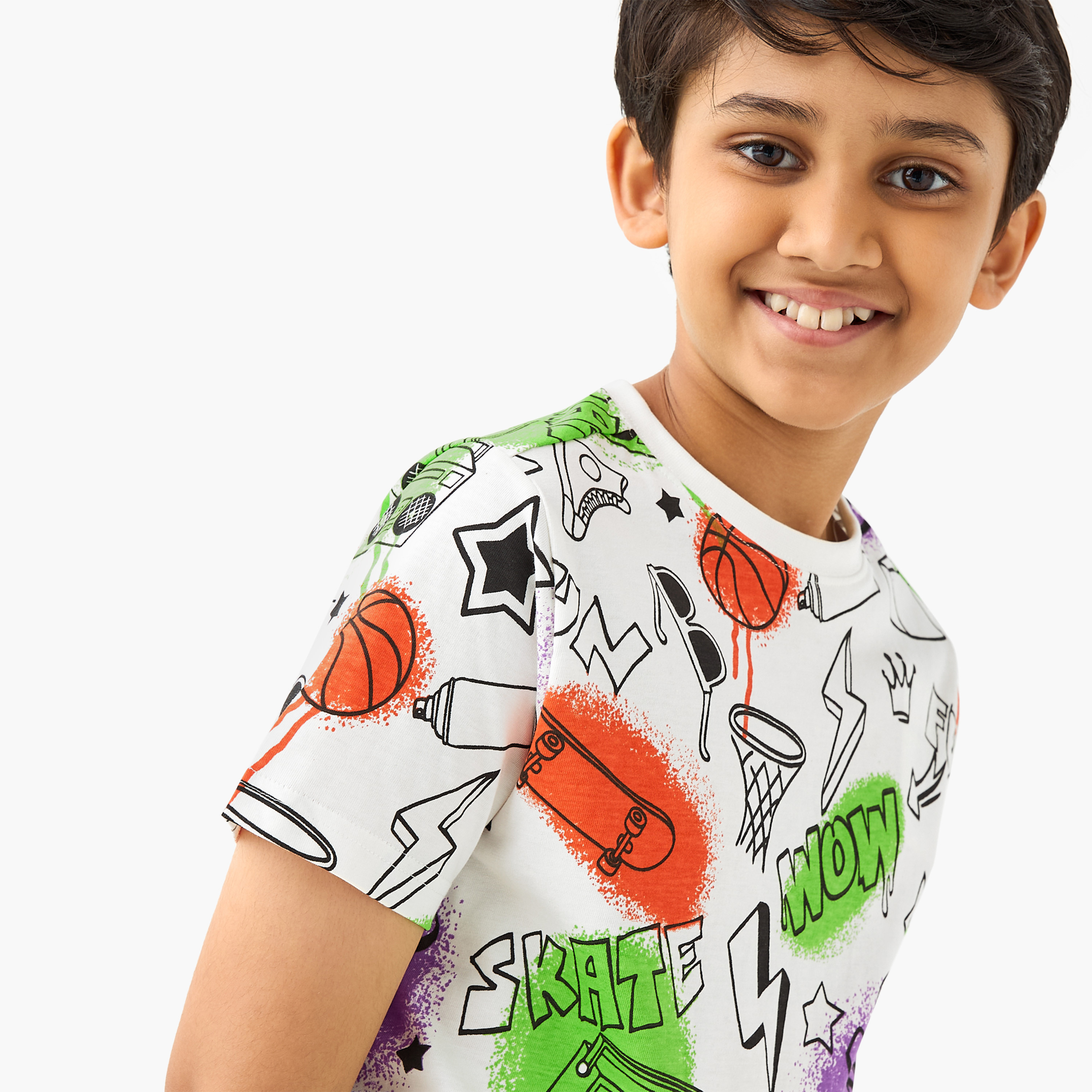 تيشيرت بأكمام قصيرة وطبعات من جونيورز-boys-clothing-tshirtsandpolos-image-4