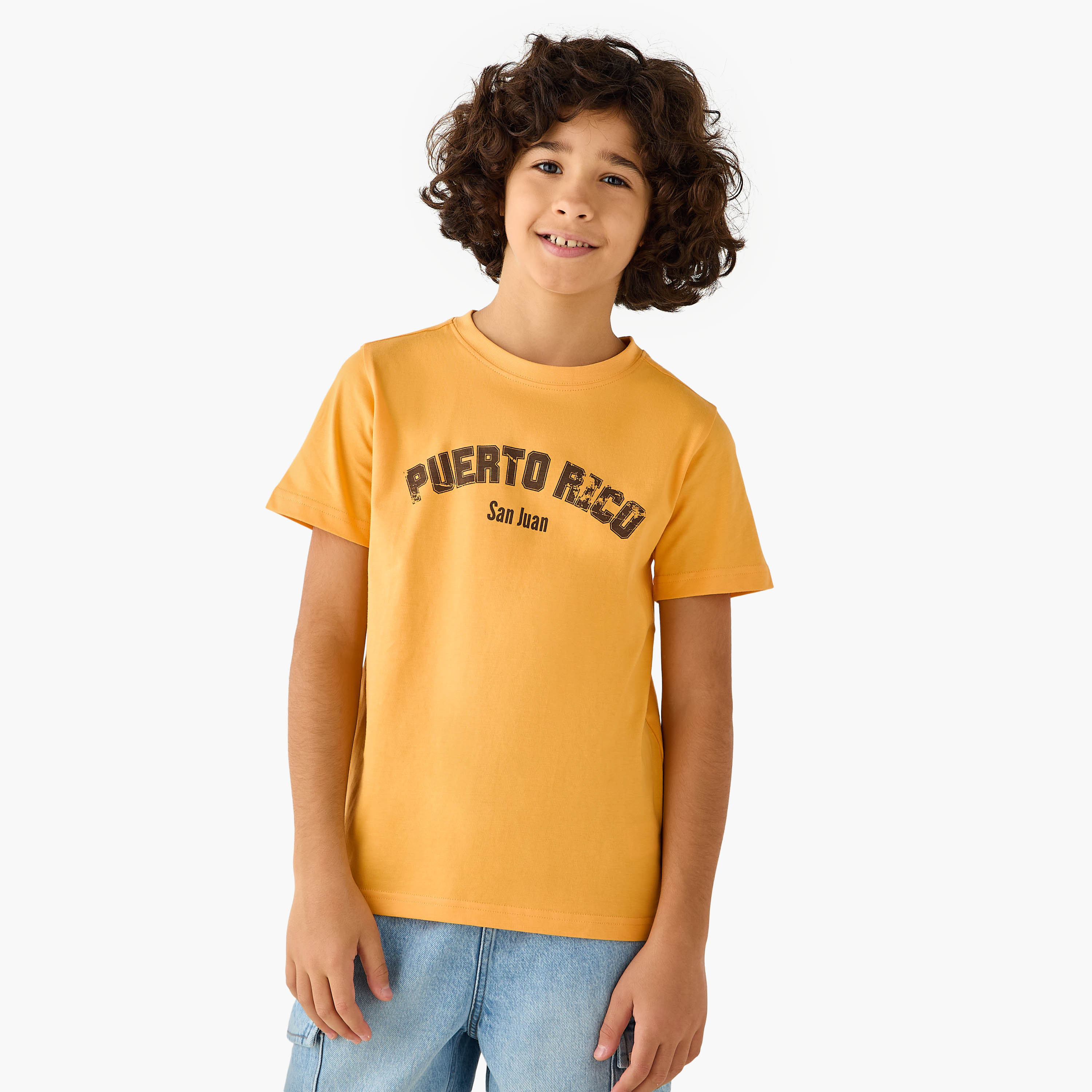 Juniors Typographic Print T-shirt-boys-clothing-tshirtsandpolos-image-1