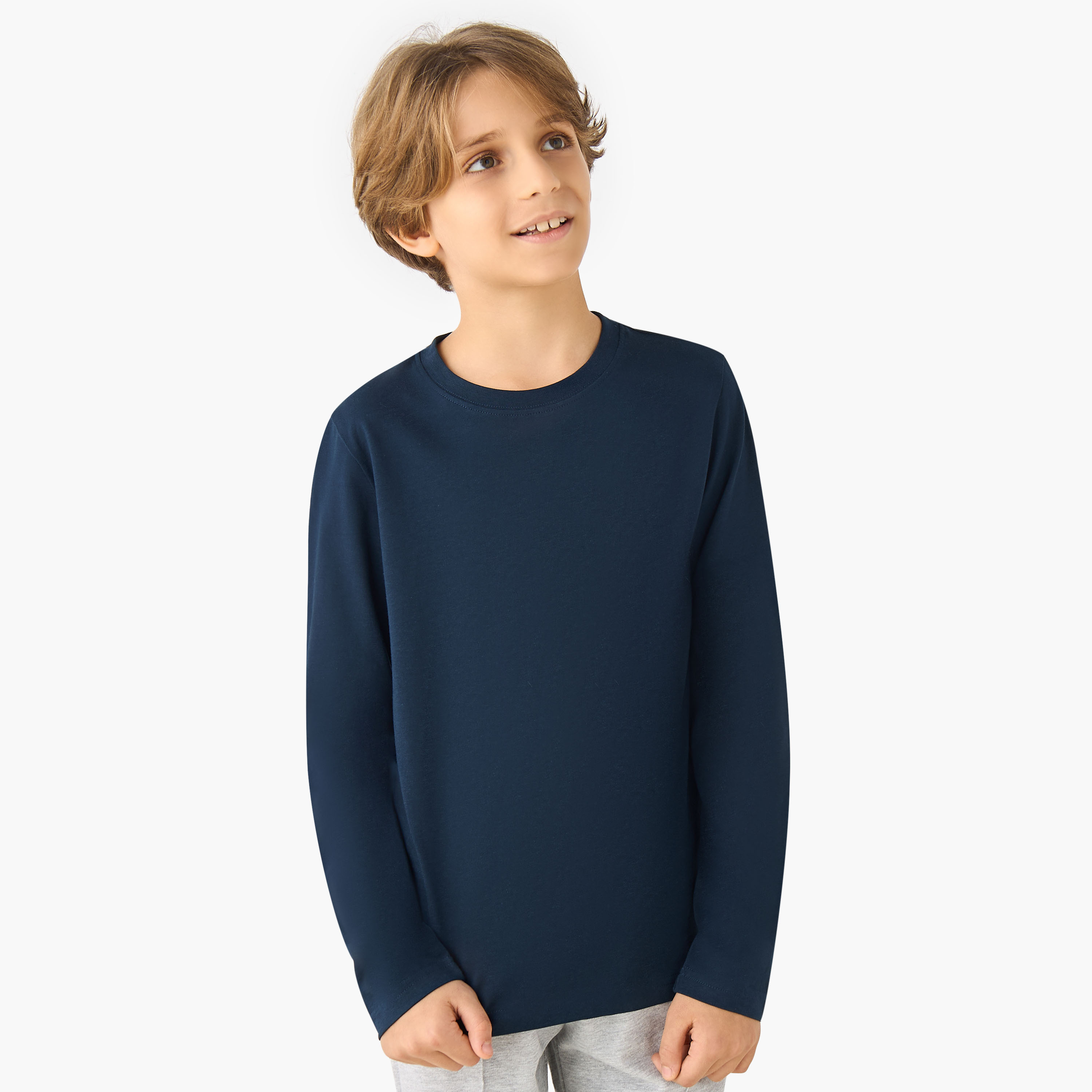 Juniors Crew Neck Long Sleeve T-shirt, Set of 2-boys-clothing-tshirtsandpolos-image-3