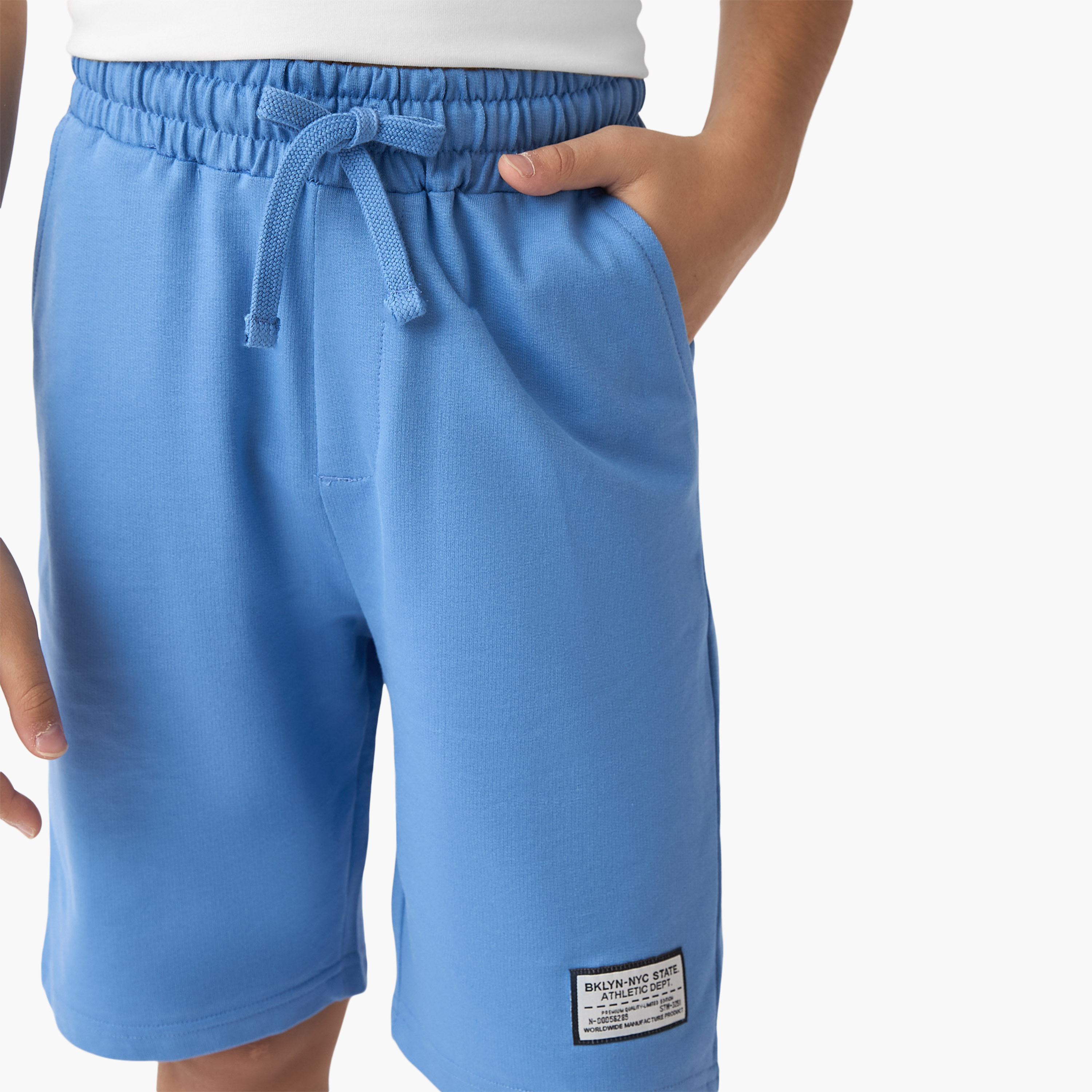 شورت سادة برباط إغلاق وجيوب من جونيورز-boys-clothing-bottoms-shorts-image-4