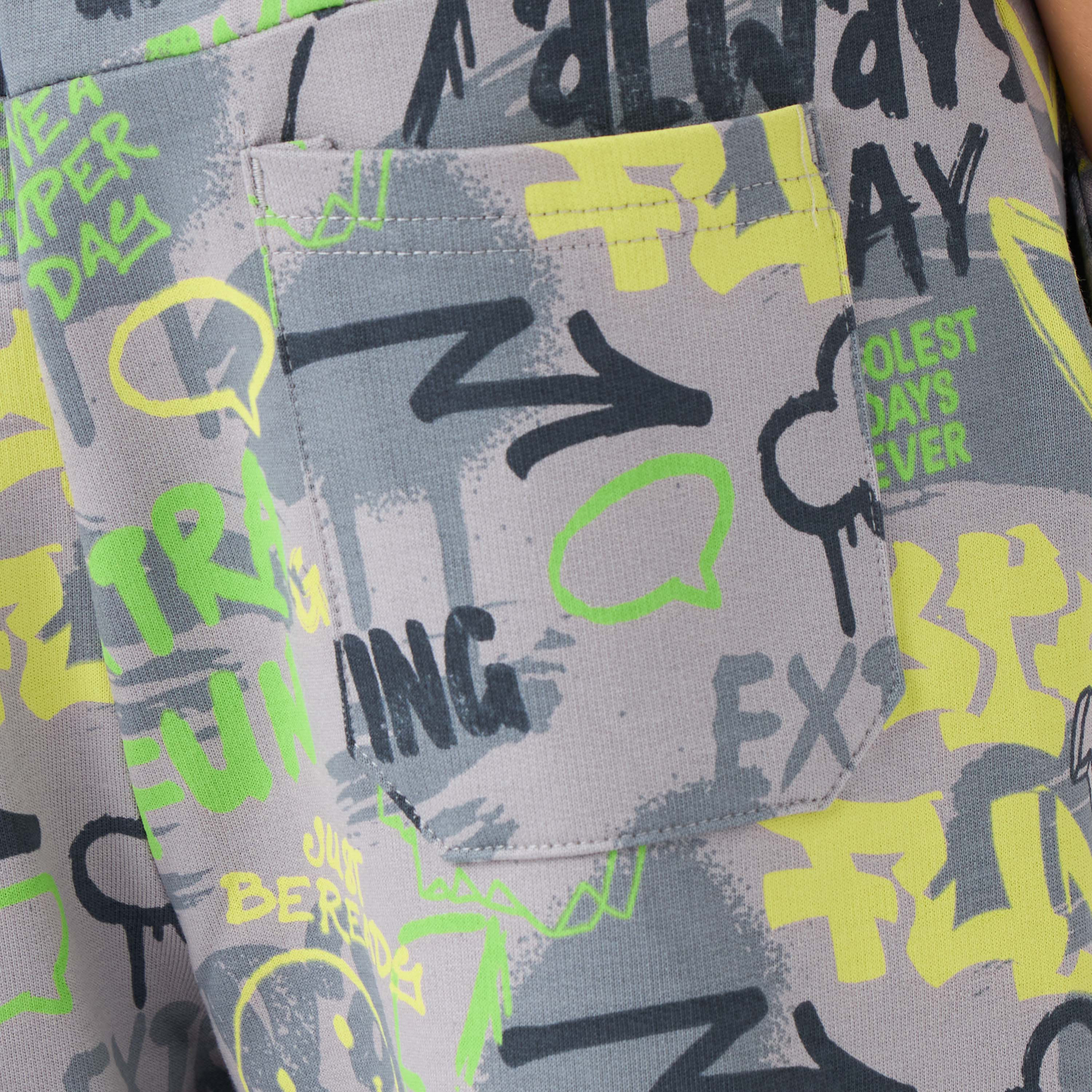Juniors Printed Shorts with Drawstring Closure and Pockets-boys-clothing-bottoms-shorts-image-5
