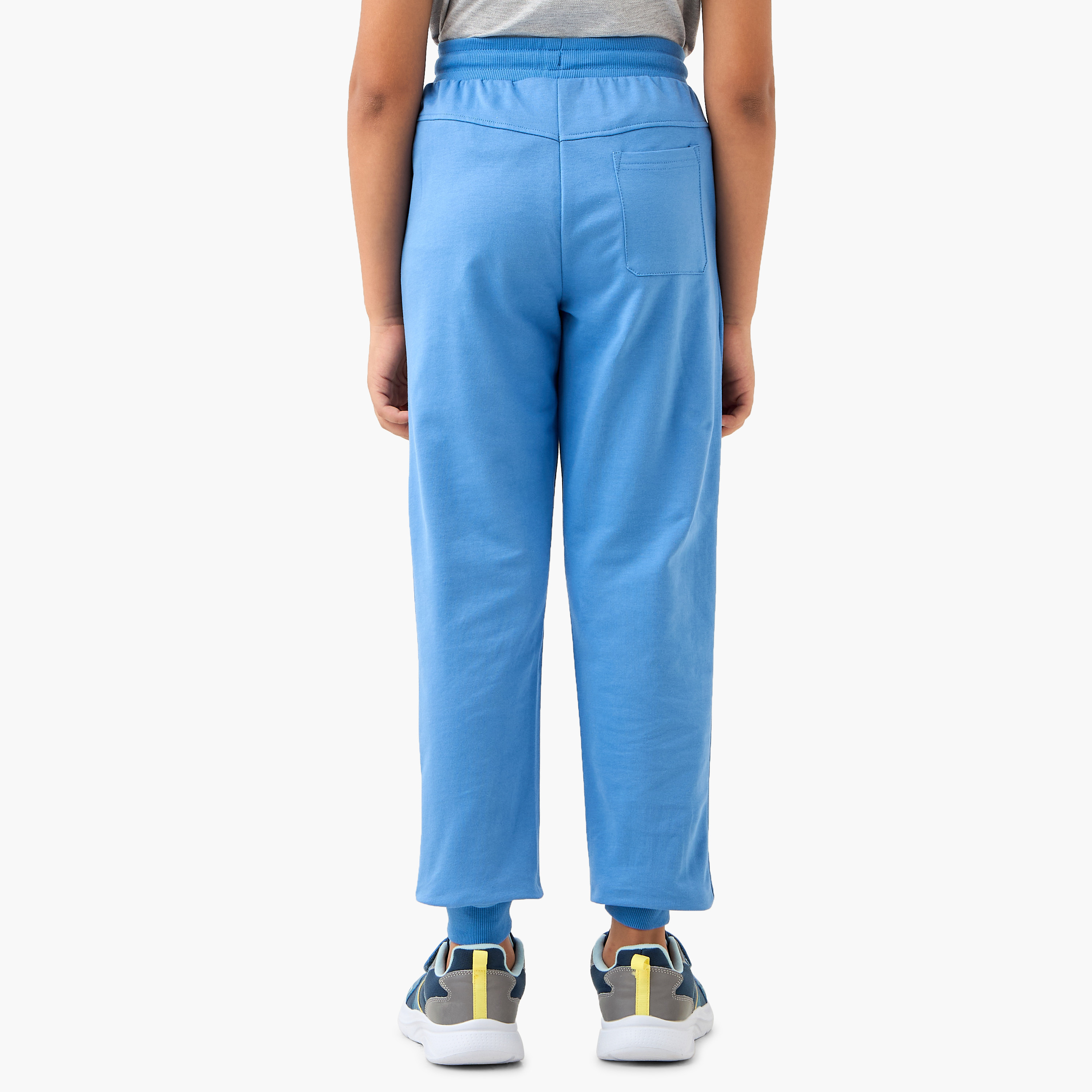 بنطلون رياضي سادة برباط إغلاق وجيوب من جونيورز-boys-clothing-bottoms-joggersandtrackpants-image-3