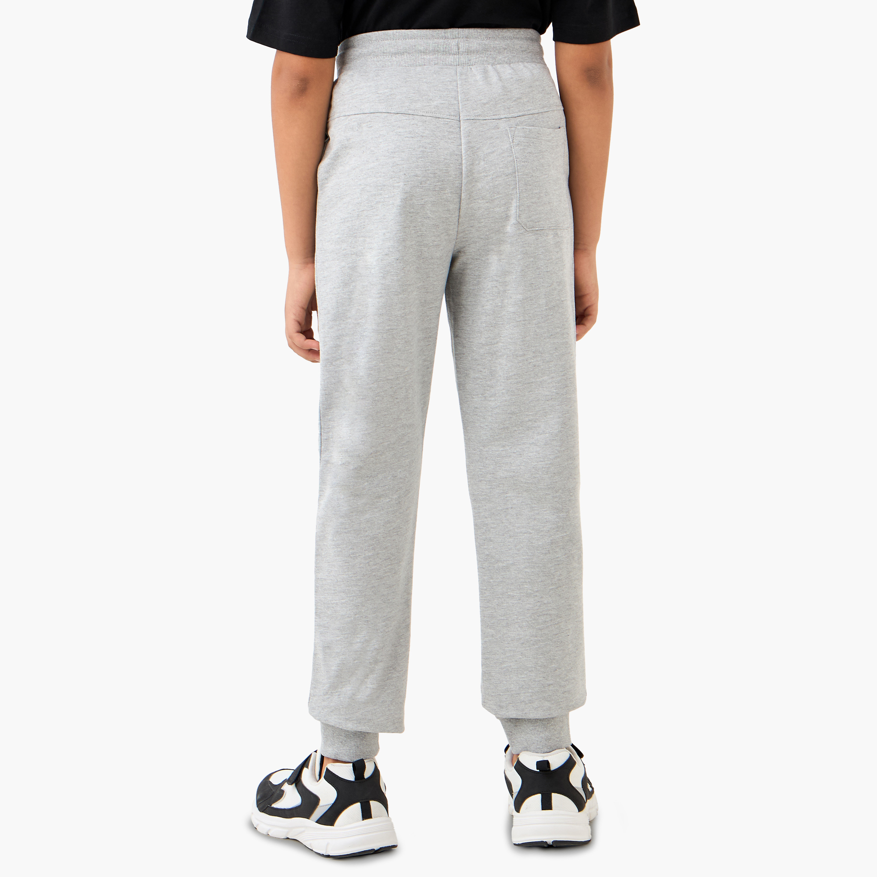 بنطلون رياضي سادة بخصر مطاطي وجيوب من جونيورز-boys-clothing-bottoms-joggersandtrackpants-image-3