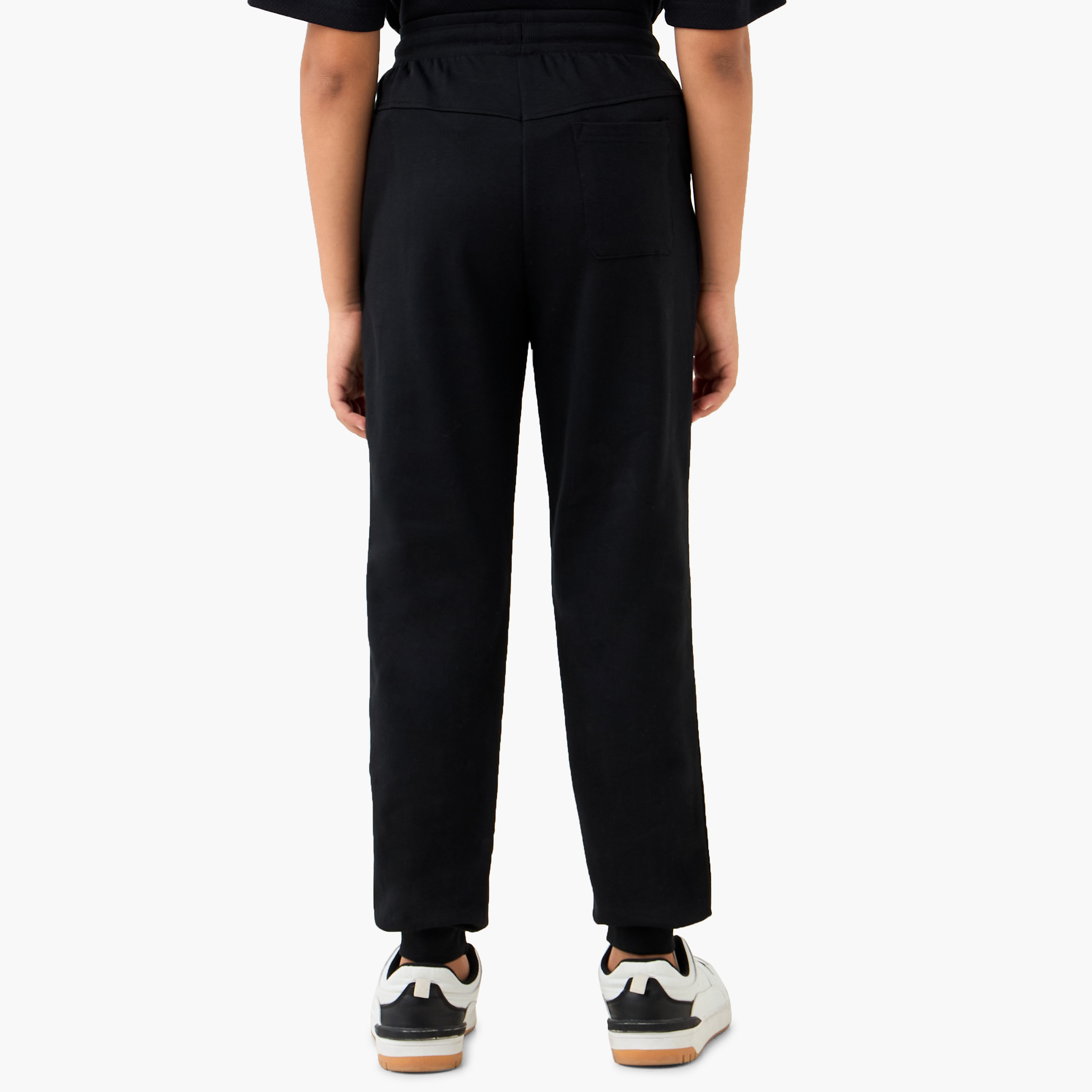 بنطلون رياضي سادة بخصر مطاطي وجيوب من جونيورز-boys-clothing-bottoms-joggersandtrackpants-image-3
