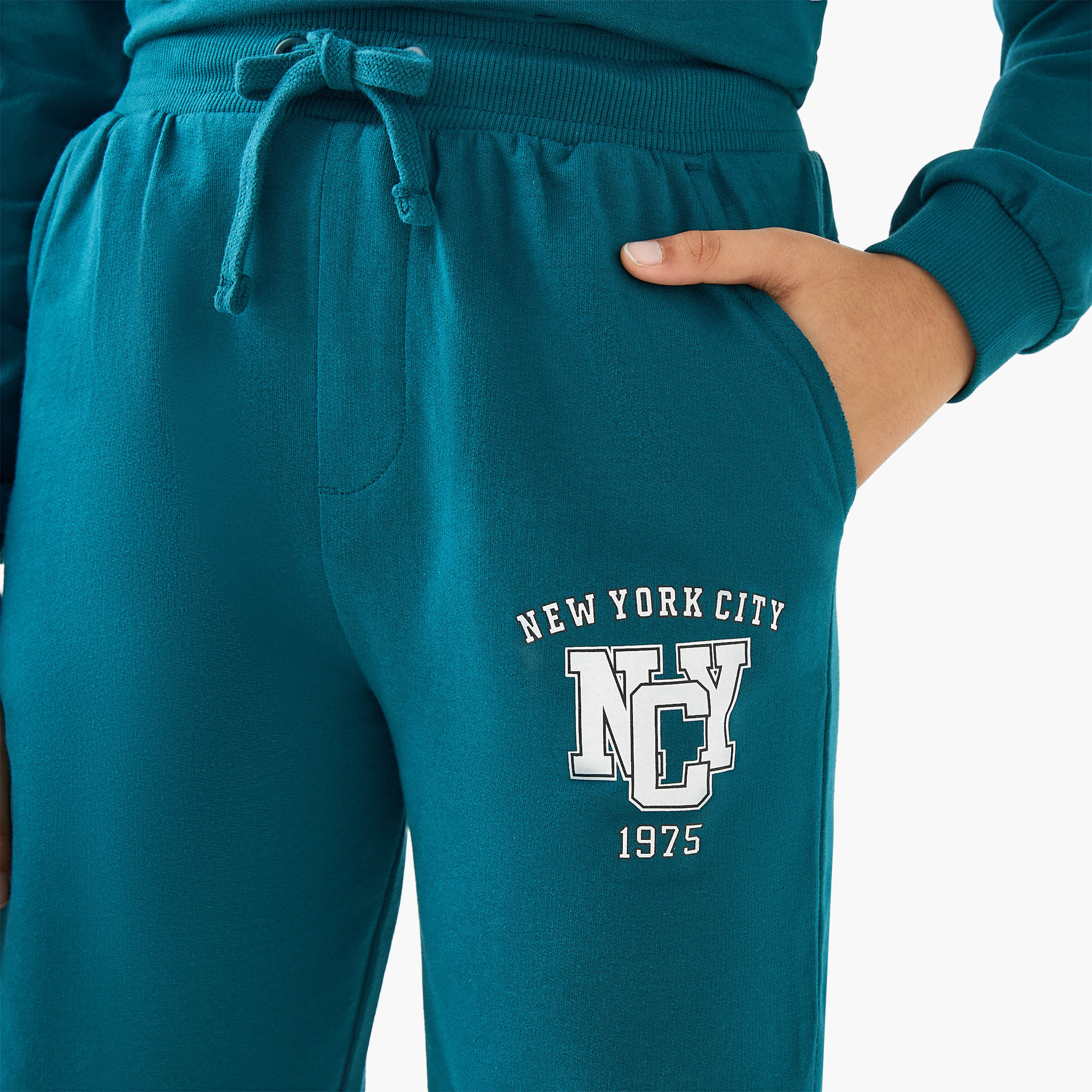 Juniors New York City Print Joggers with Drawstring Closure and Pockets-boys-clothing-bottoms-joggersandtrackpants-image-4