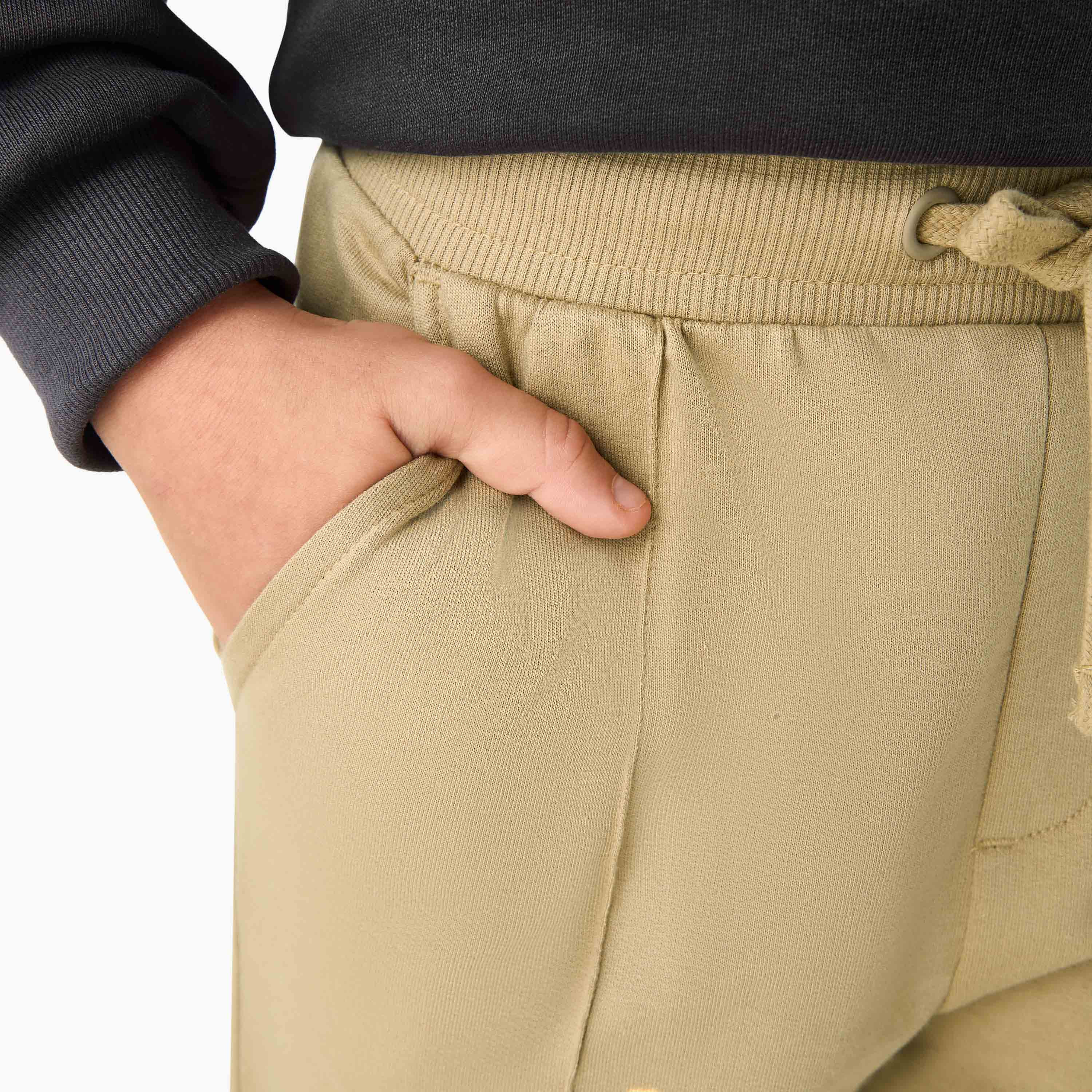 Juniors Solid Joggers with Pockets-boys-clothing-bottoms-joggersandtrackpants-image-4