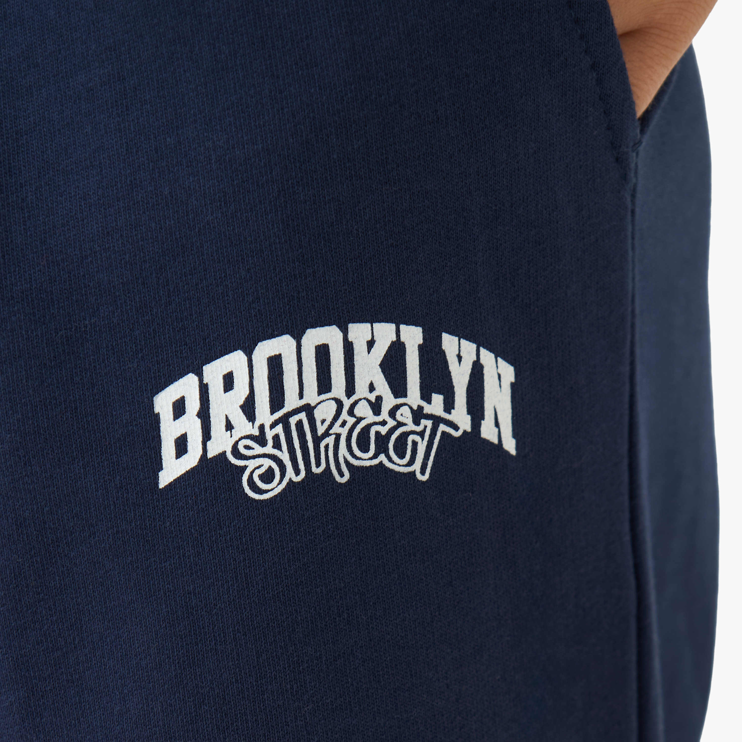 Juniors Boys Joggers with Brooklyn Print - Cotton - Drawstring Waist-boys-clothing-bottoms-joggersandtrackpants-image-5