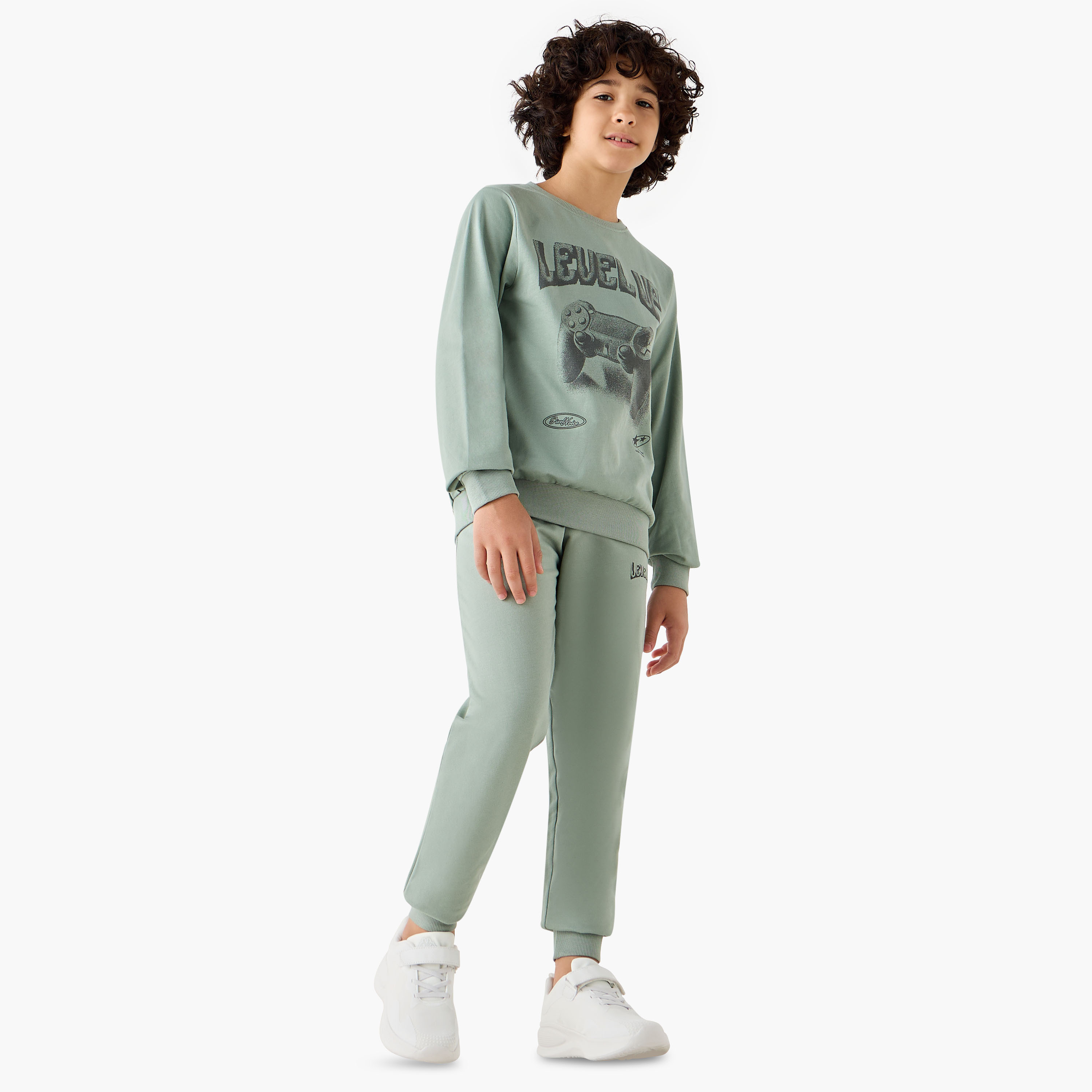 Juniors Drawstring Waist Joggers with Pockets-boys-clothing-bottoms-joggersandtrackpants-image-2