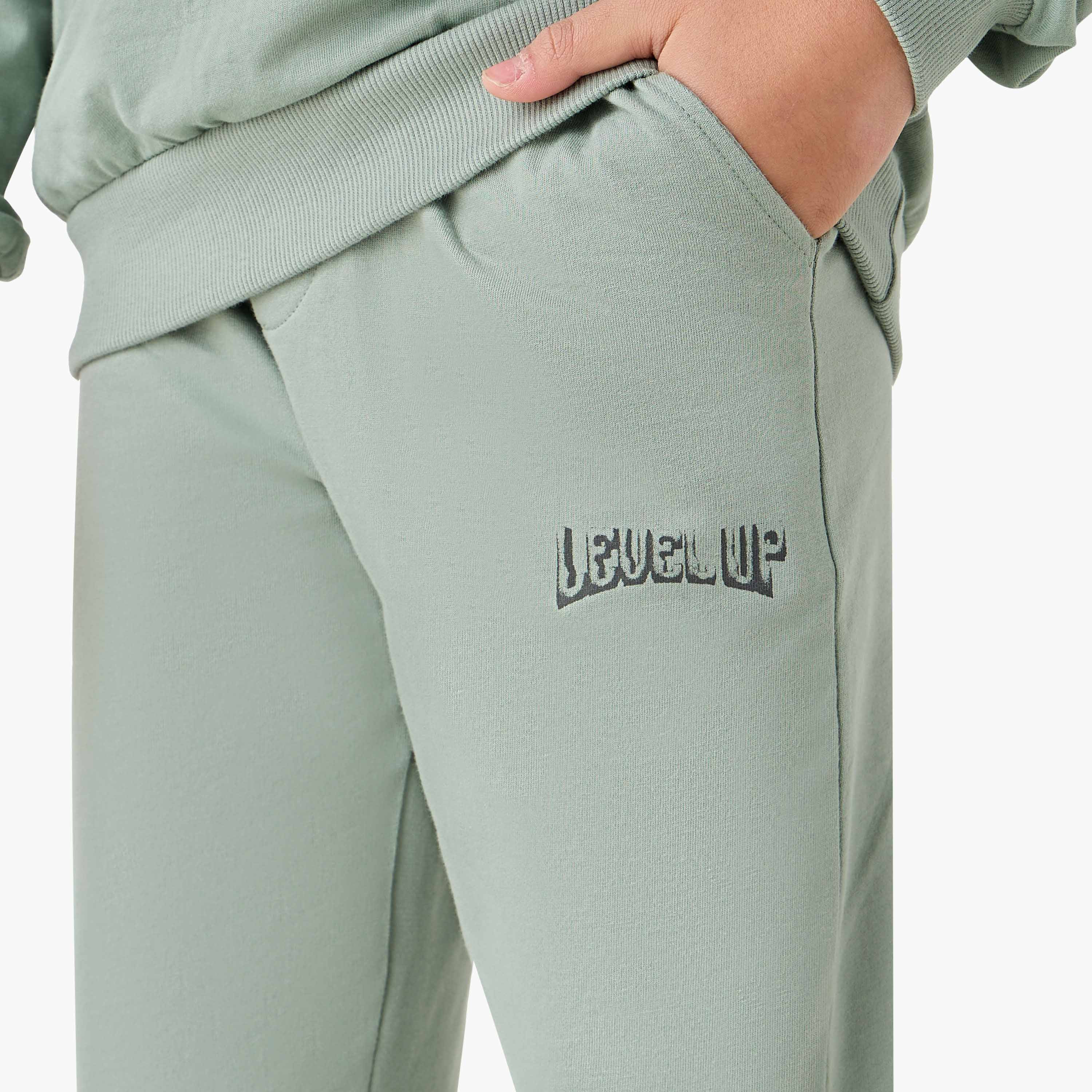 بنطلون رياضي بخصر مطاطي برباط وجيوب من جونيورز-boys-clothing-bottoms-joggersandtrackpants-image-4