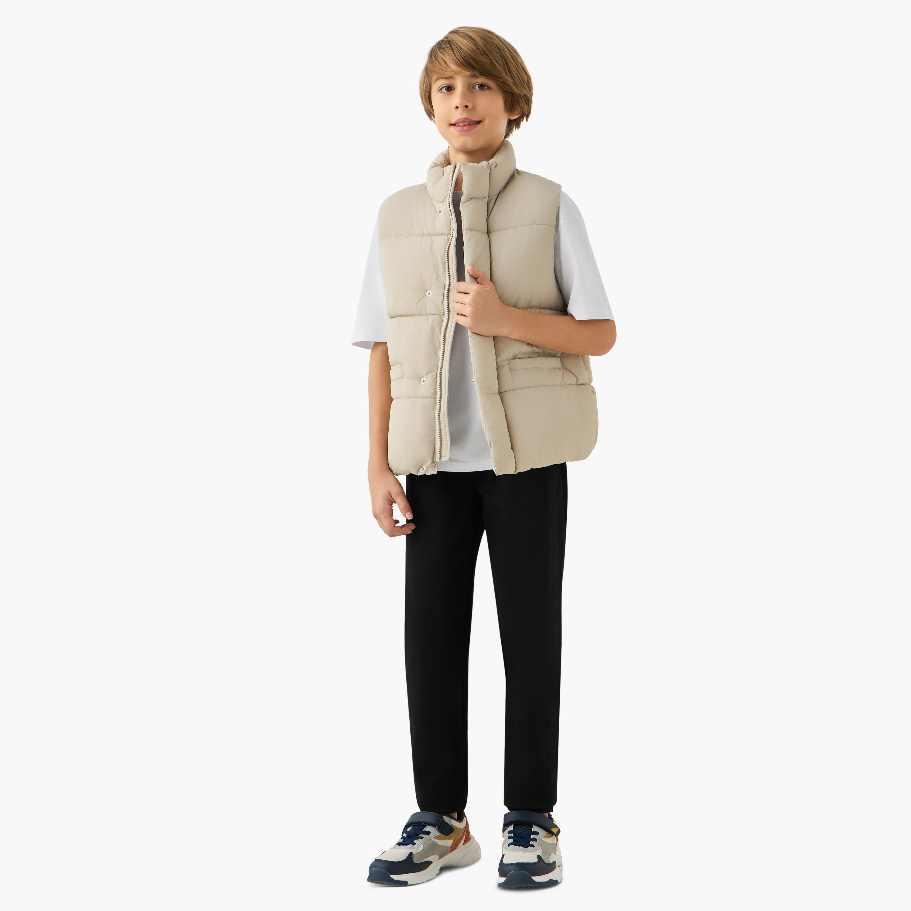 Juniors Quilted Zip Through Gilet-boys-clothing-jacketsandcoats-image-2