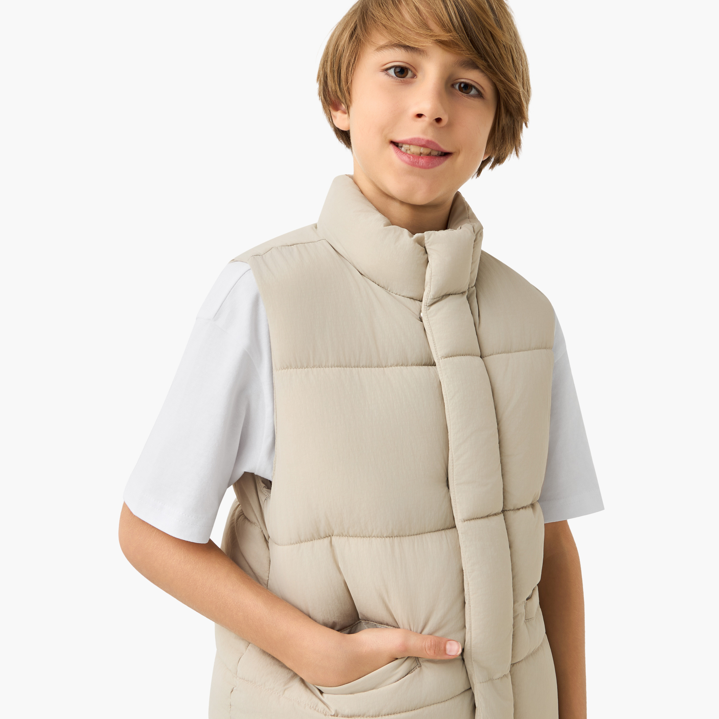 Juniors Quilted Zip Through Gilet-boys-clothing-jacketsandcoats-image-4