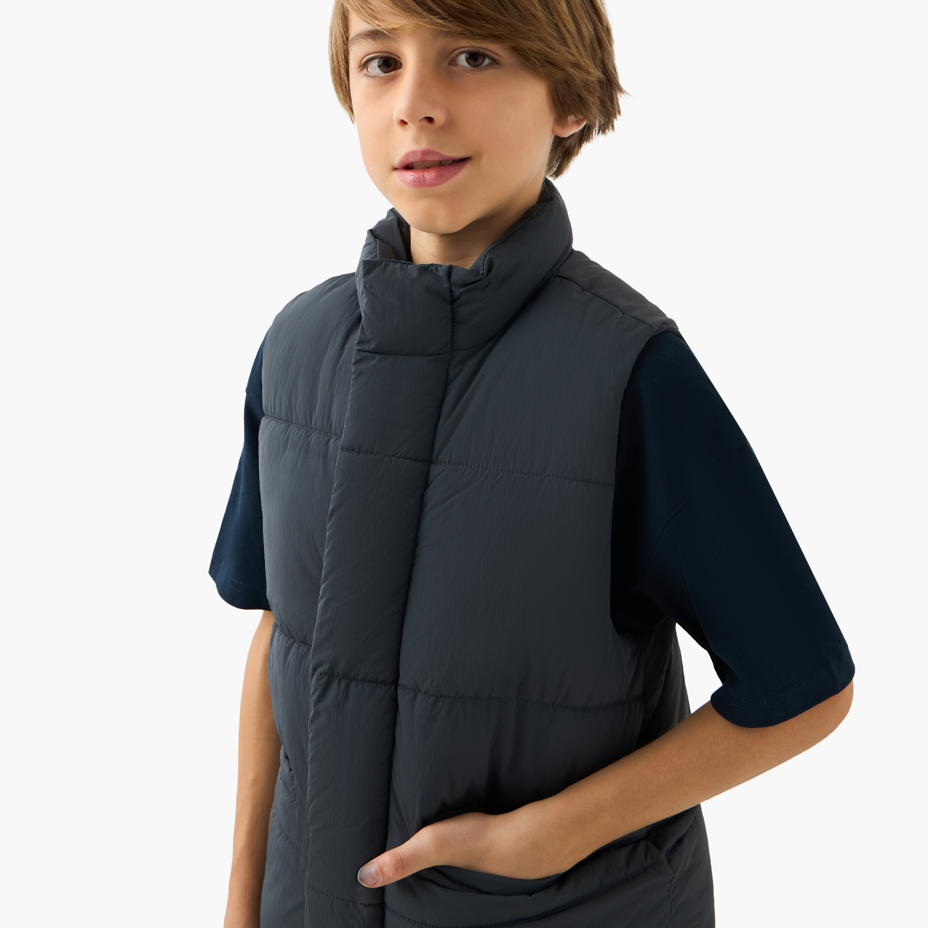 Juniors Quilted Zip Through Gilet-boys-clothing-jacketsandcoats-image-4