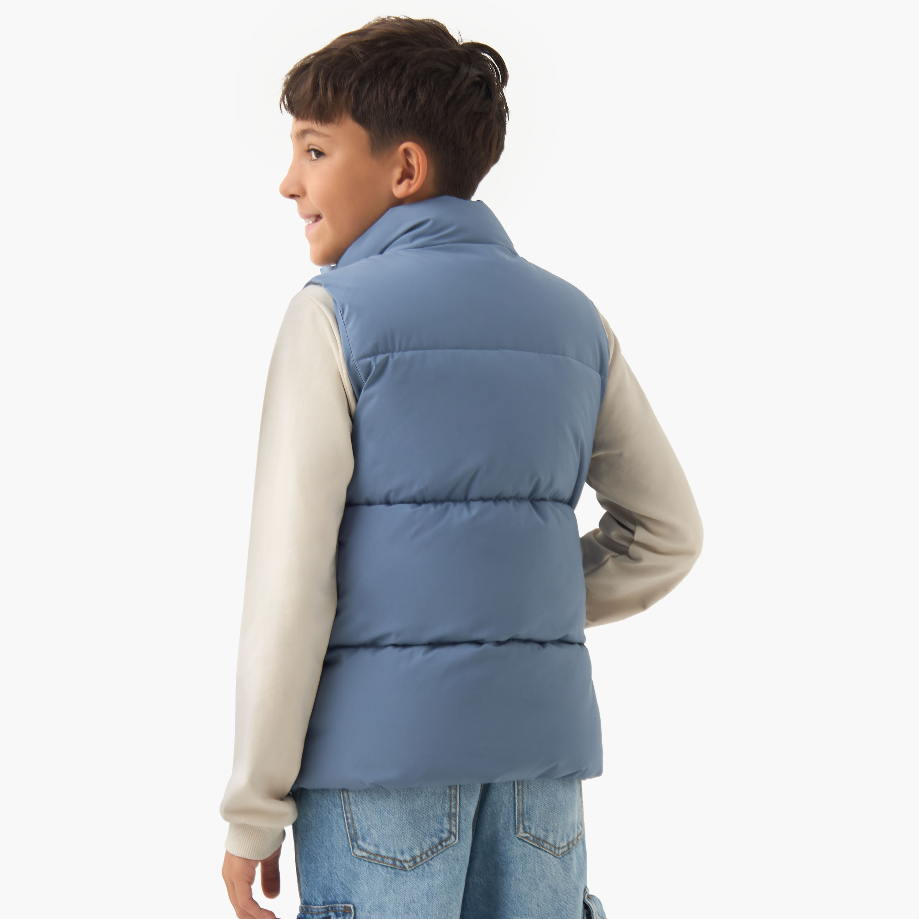 Juniors Quilted Zip Through Gilet-boys-clothing-jacketsandcoats-image-3