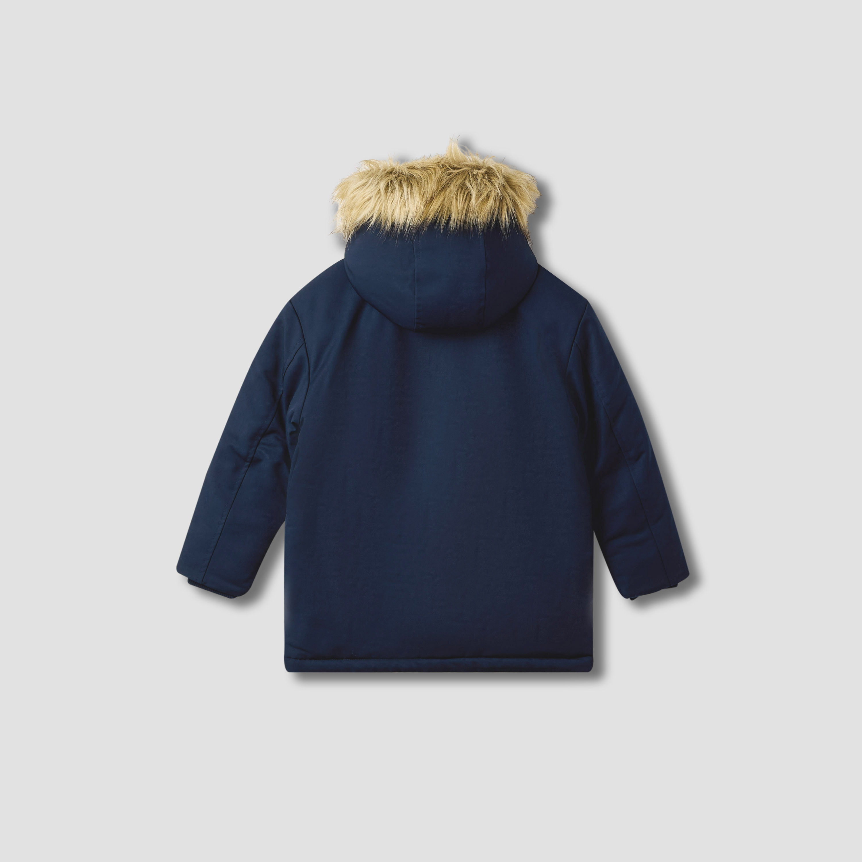 Juniors Solid Hooded Jacket with Long Sleeves-boys-clothing-jacketsandcoats-image-2