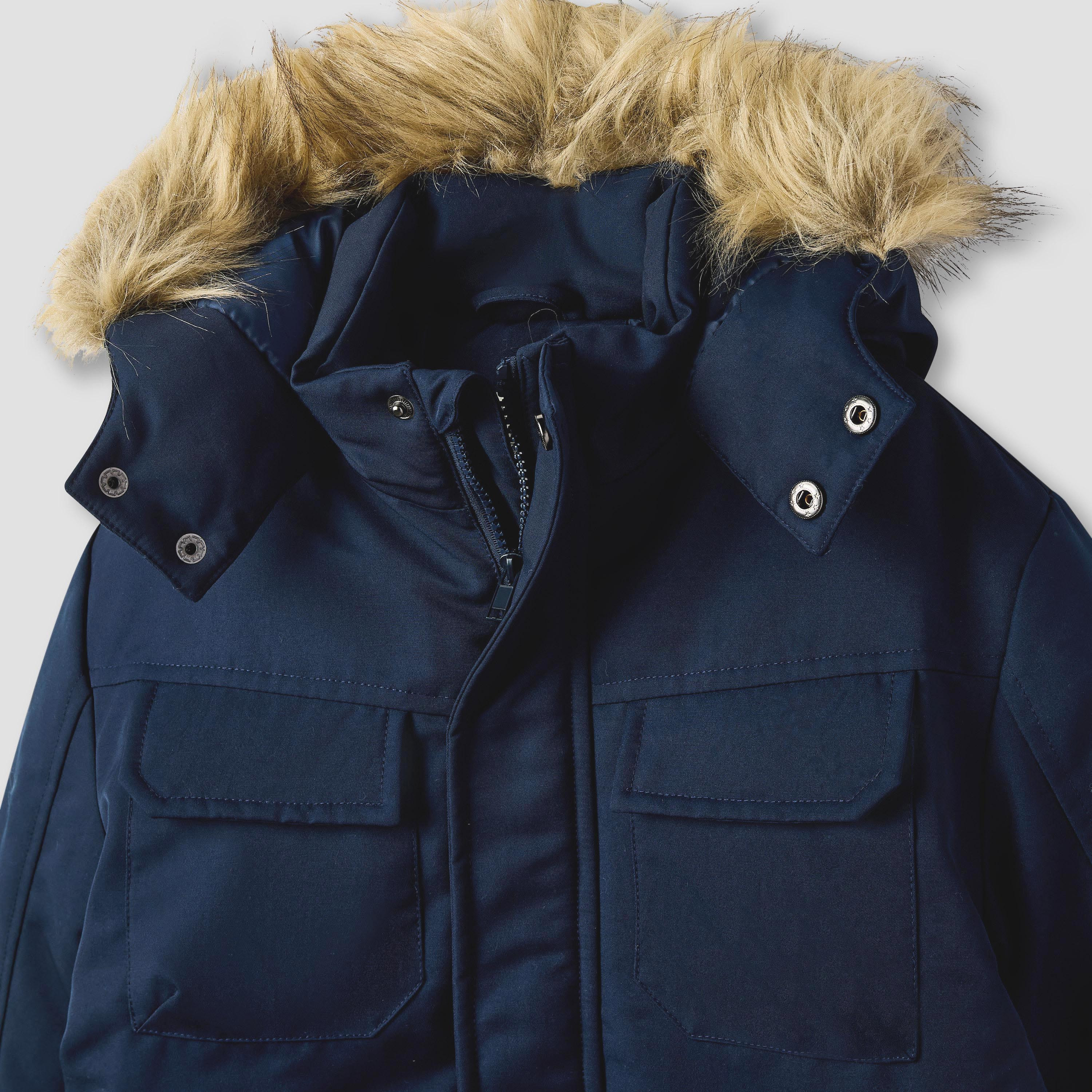 Juniors Solid Hooded Jacket with Long Sleeves-boys-clothing-jacketsandcoats-image-3