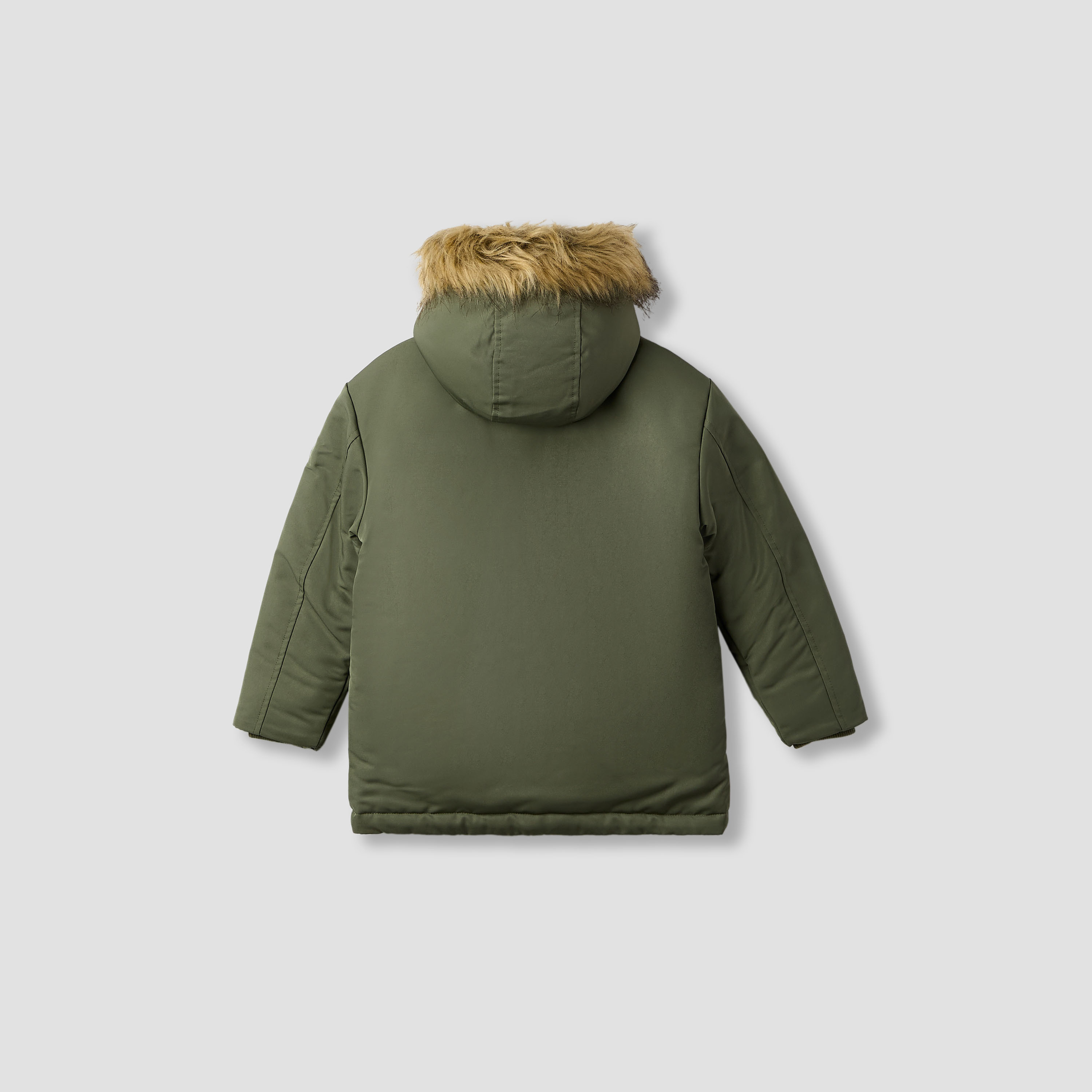 جاكيت سادة بقبعة وأكمام طويلة من جونيورز-boys-clothing-jacketsandcoats-image-2