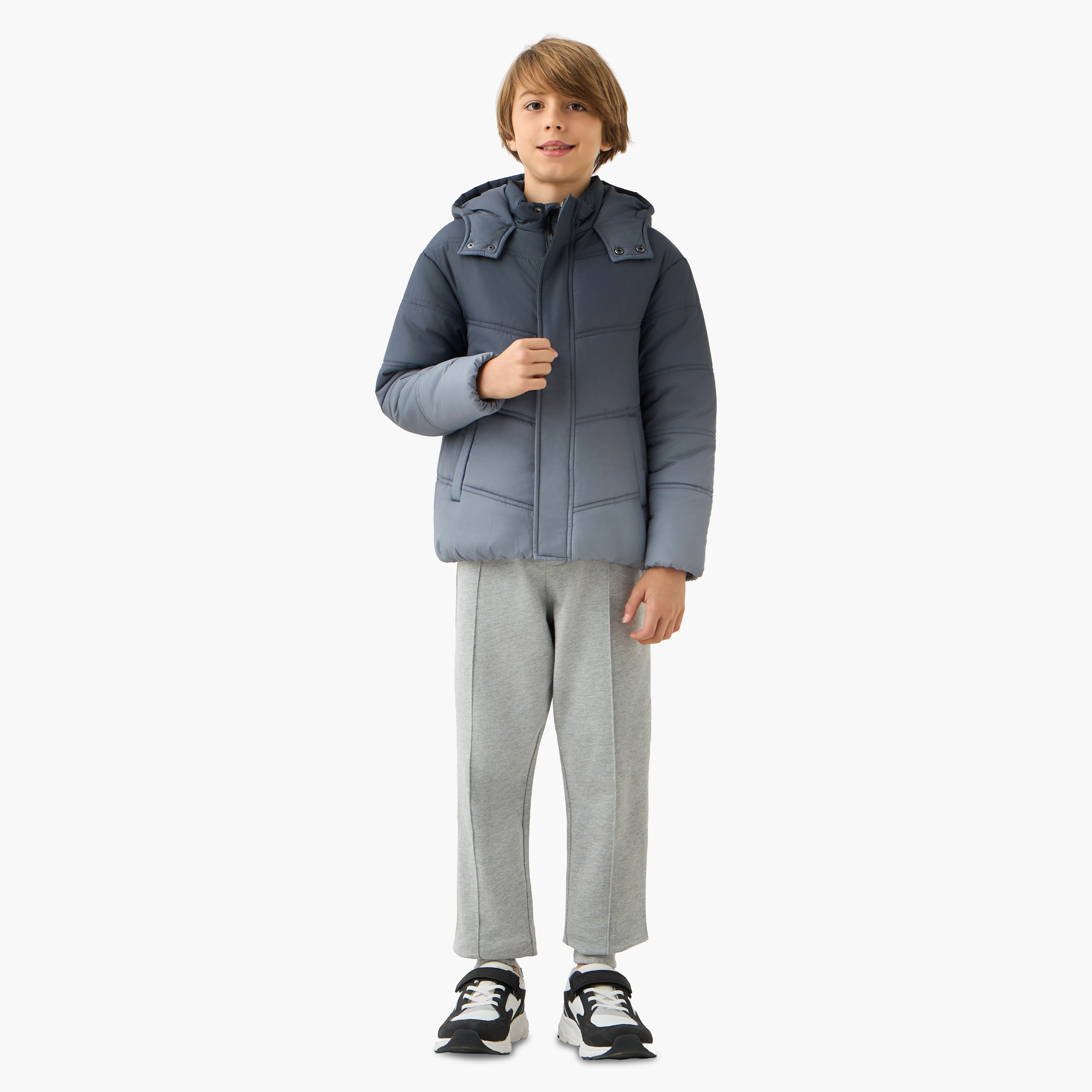 Juniors Ombre Hooded Heavy Jacket with Long Sleeves-boys-clothing-jacketsandcoats-image-2