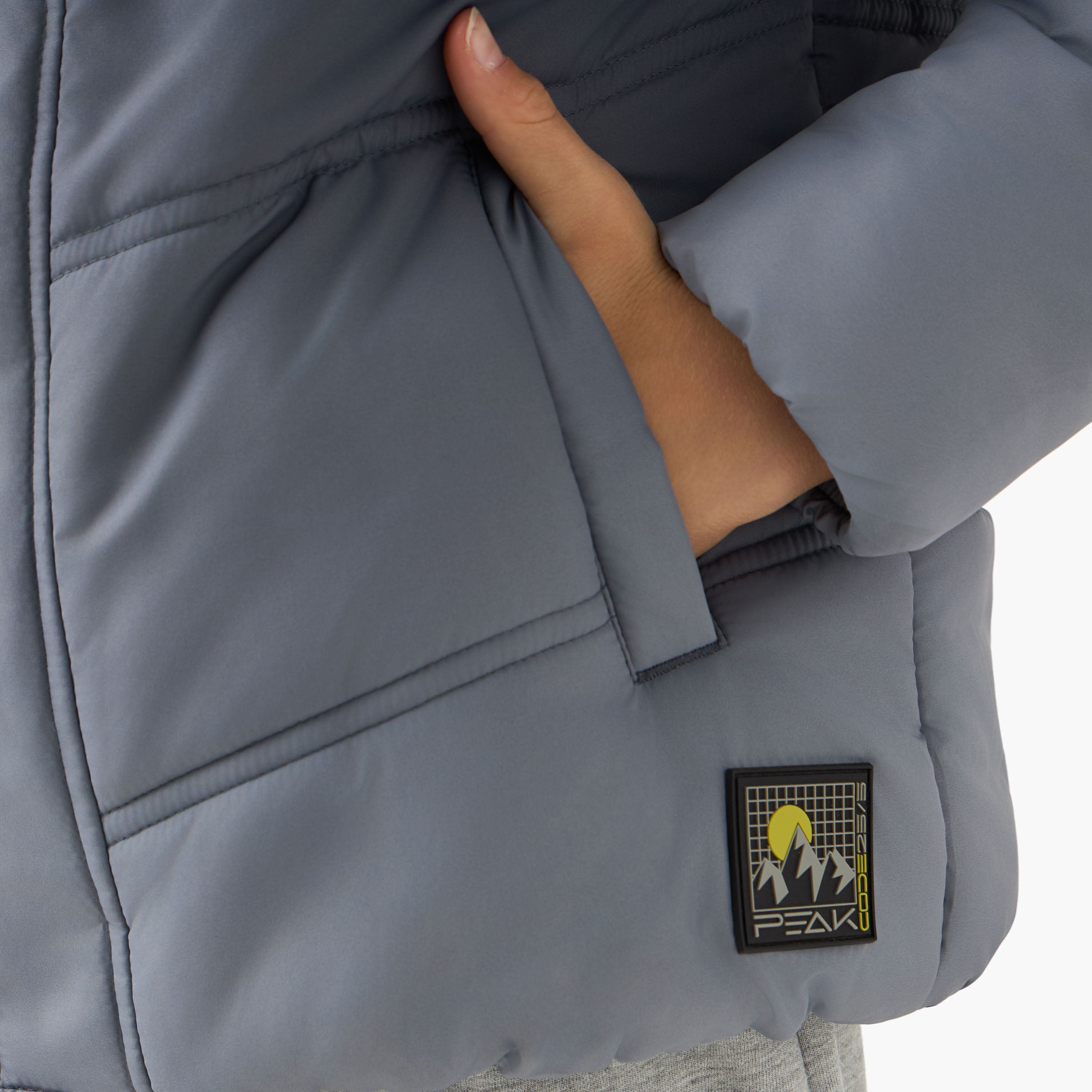 Juniors Ombre Hooded Heavy Jacket with Long Sleeves-boys-clothing-jacketsandcoats-image-5