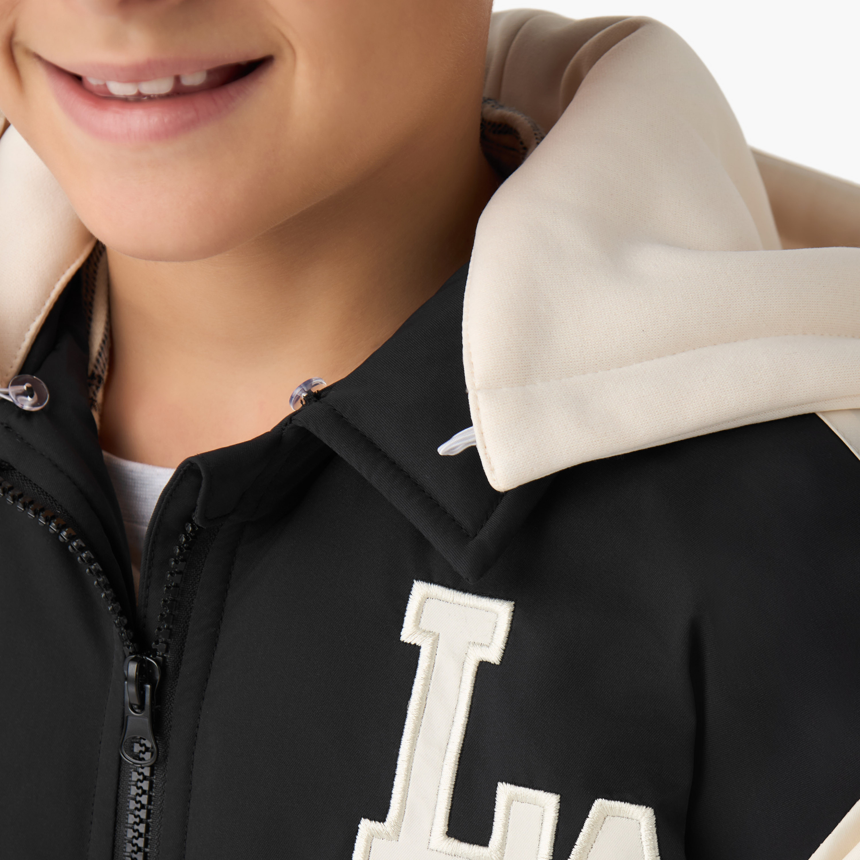 Juniors Zip Through Hooded Heavy Jacket with Long Sleeves-boys-clothing-jacketsandcoats-image-5
