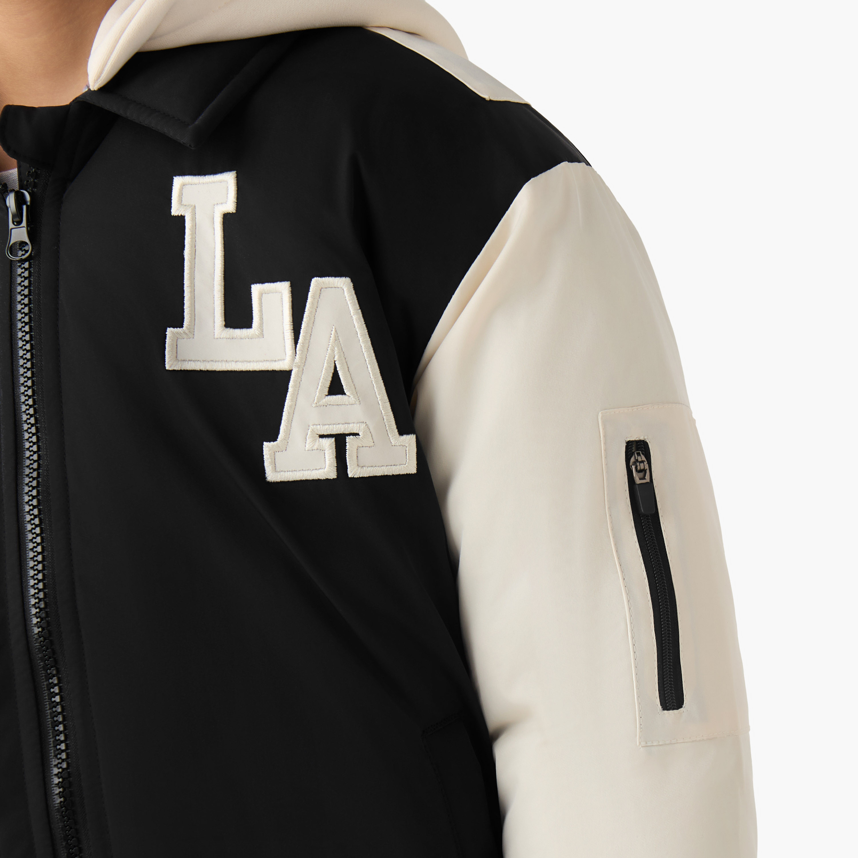 Juniors Zip Through Hooded Heavy Jacket with Long Sleeves-boys-clothing-jacketsandcoats-image-6