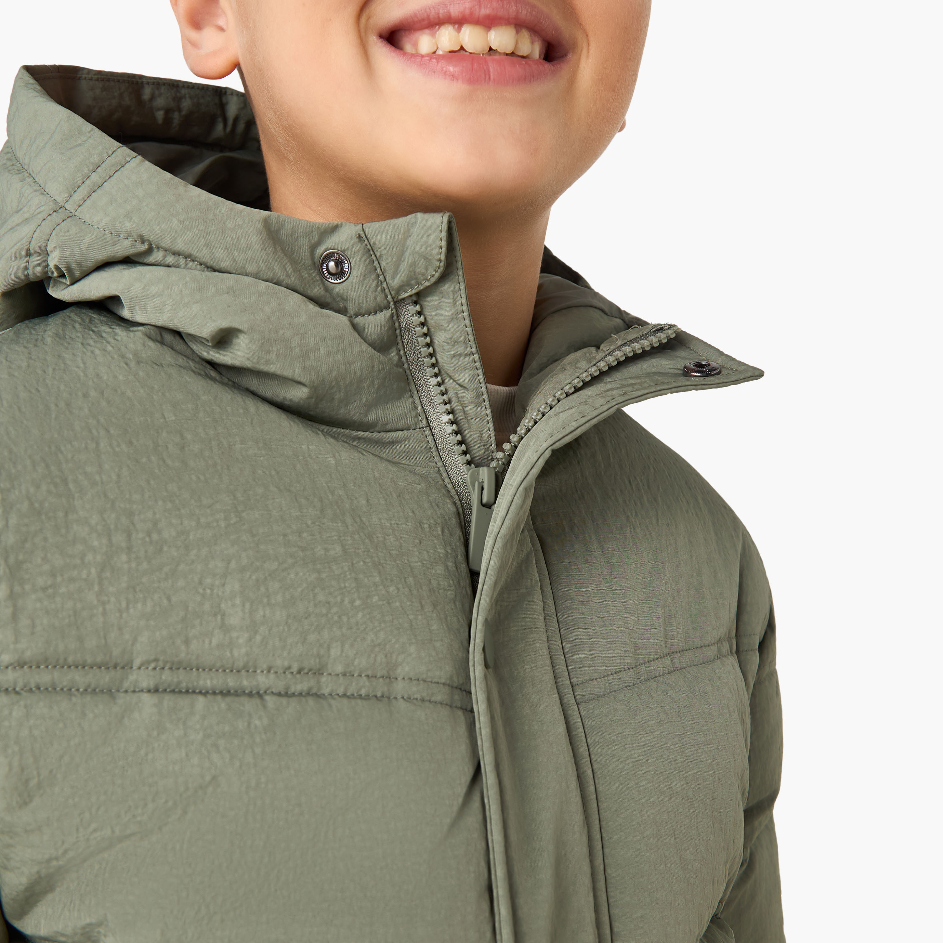 Juniors Hooded Heavy Jacket with Long Sleeves-boys-clothing-jacketsandcoats-image-5