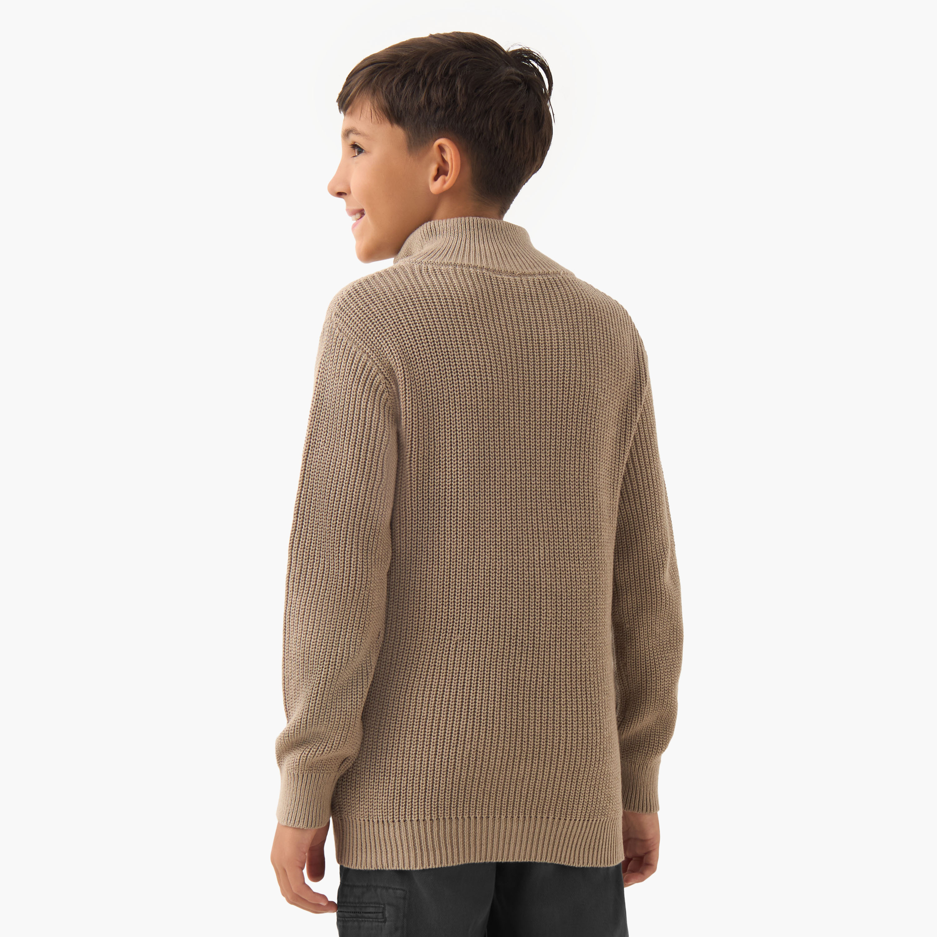 بلوفر بياقة عالية وأكمام طويلة من جونيورز-boys-clothing-jumpersandcardigans-image-3