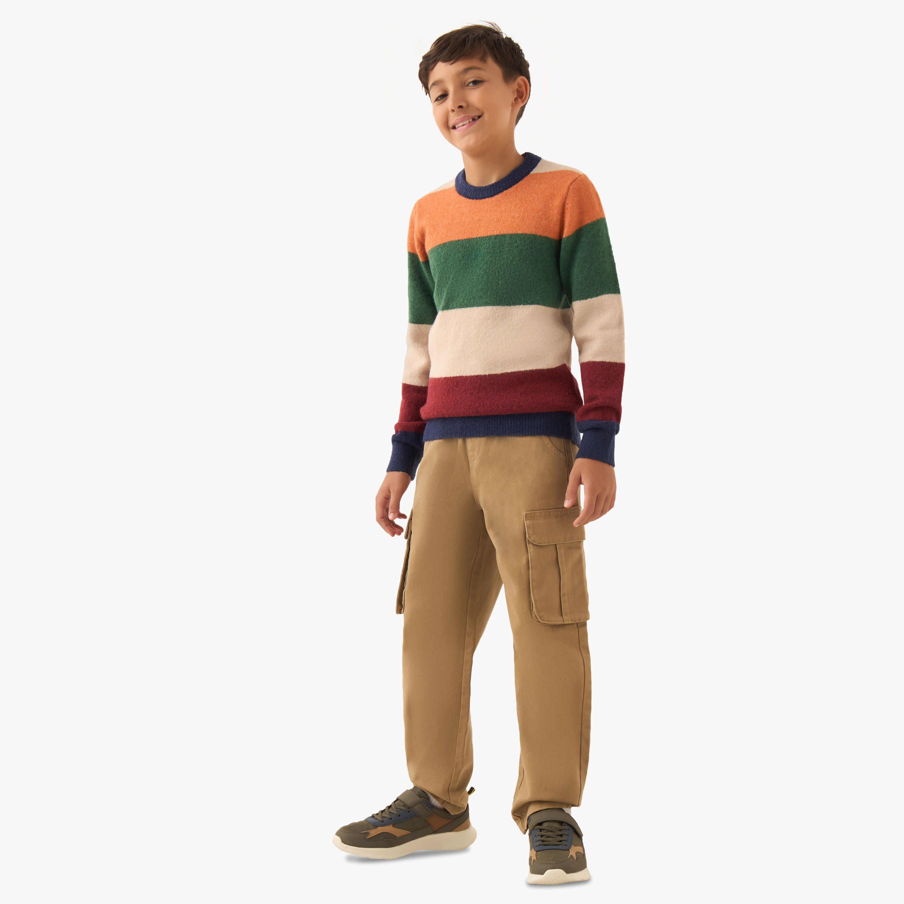بلوفر بقوالب ملونة وأكمام طويلة من جونيورز-boys-clothing-jumpersandcardigans-image-2