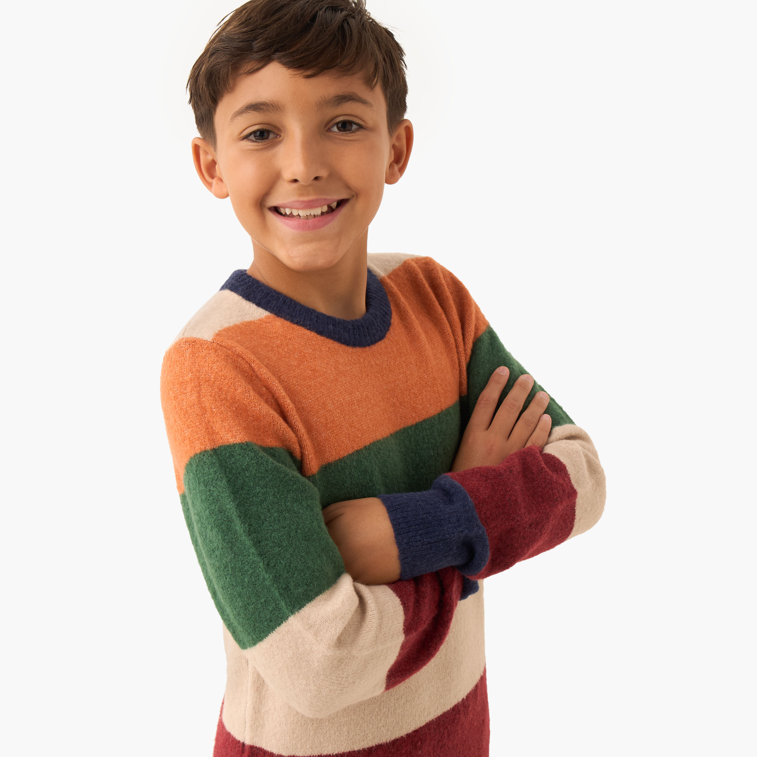 Juniors Colourblock Pullover with Long Sleeves-boys-clothing-jumpersandcardigans-image-4