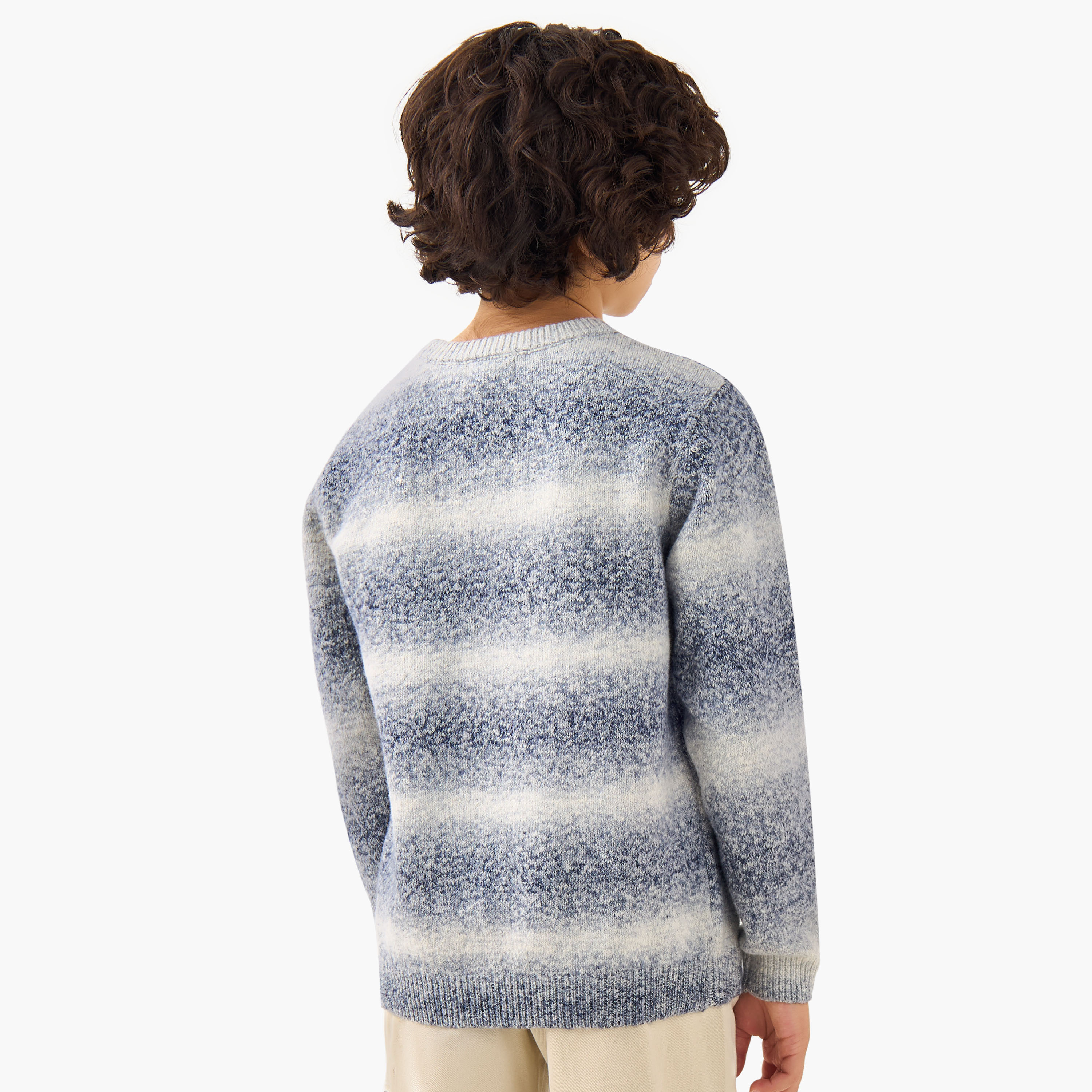 Juniors Striped Pullover with Long Sleeves-boys-clothing-jumpersandcardigans-image-3