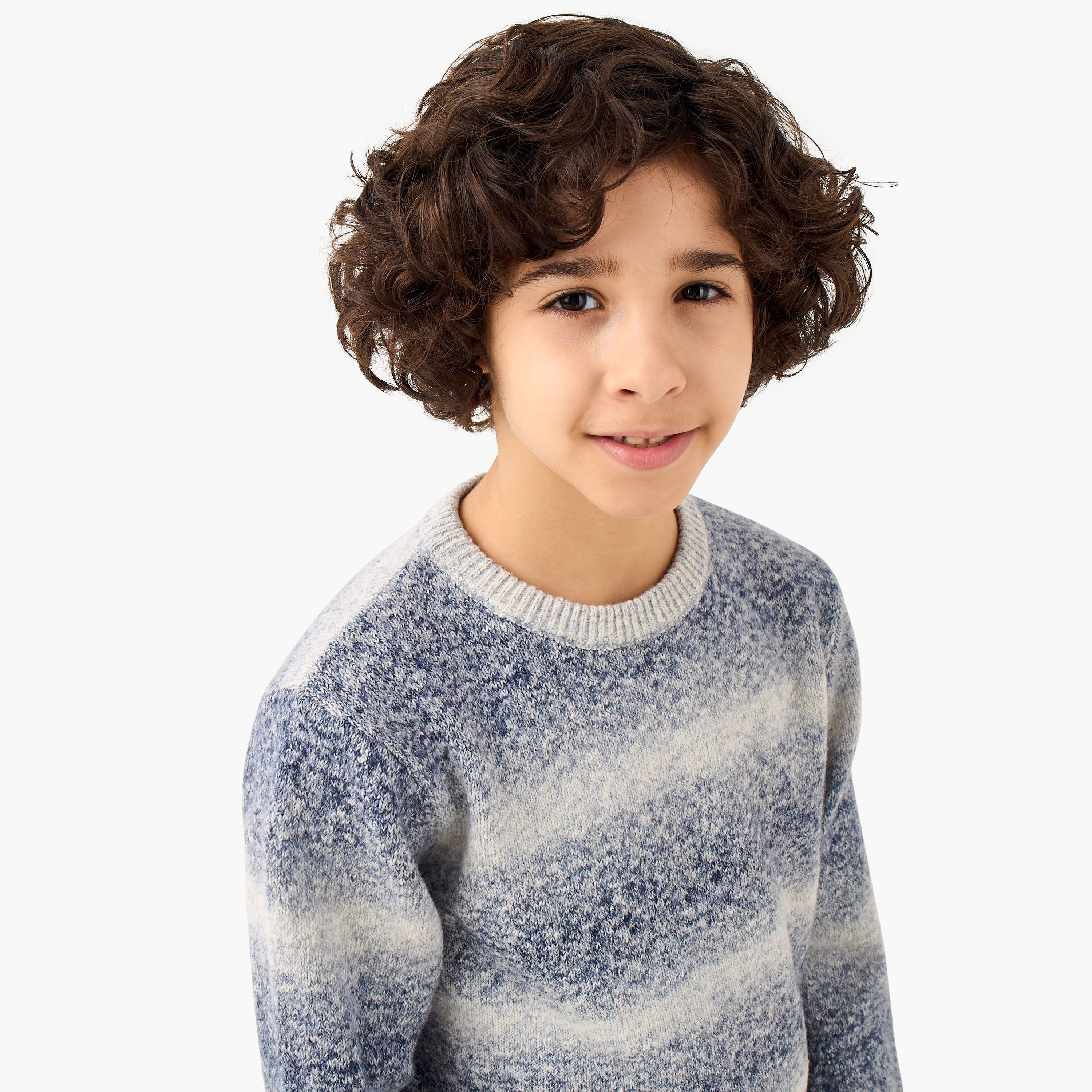 Juniors Striped Pullover with Long Sleeves-boys-clothing-jumpersandcardigans-image-4