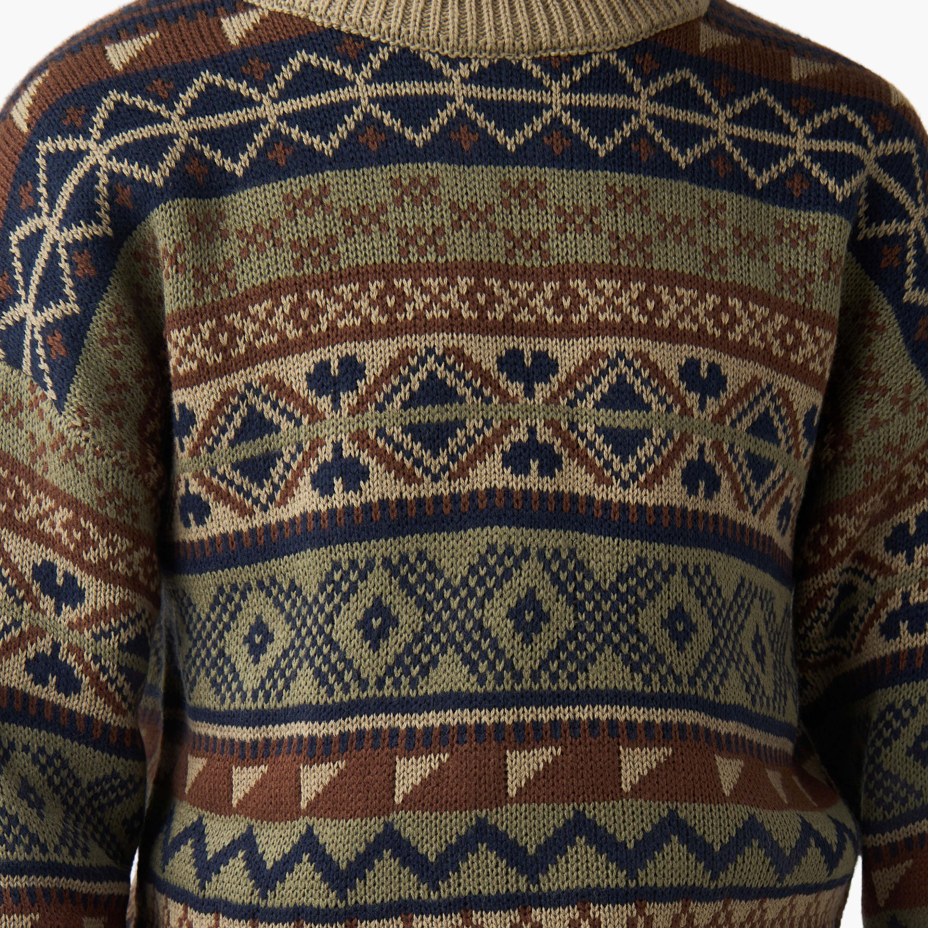 Juniors Textured Pullover with Long Sleeves-boys-clothing-jumpersandcardigans-image-5