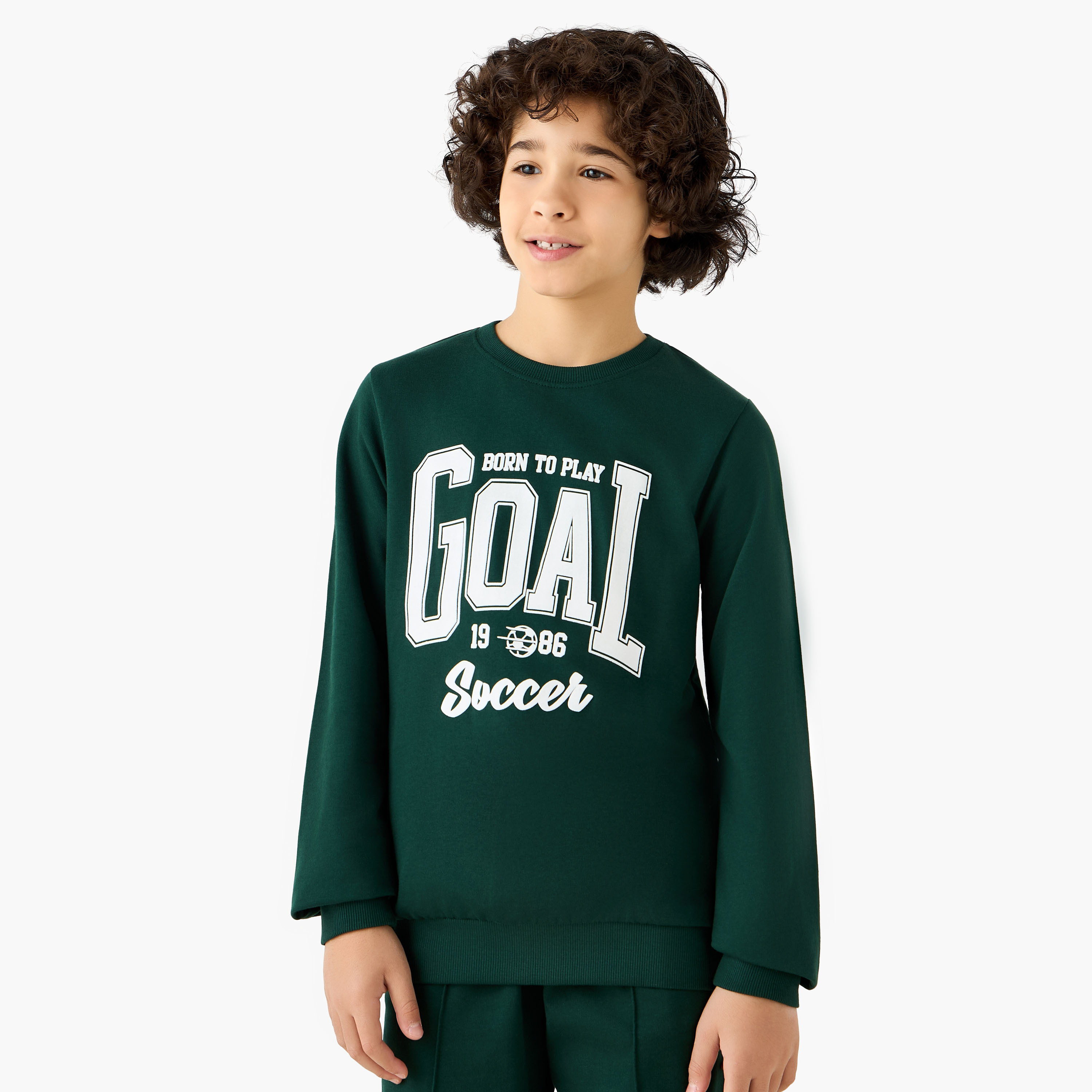 Juniors Graphic Print Crew Neck Sweatshirt-boys-clothing-sweatshirts-image-1