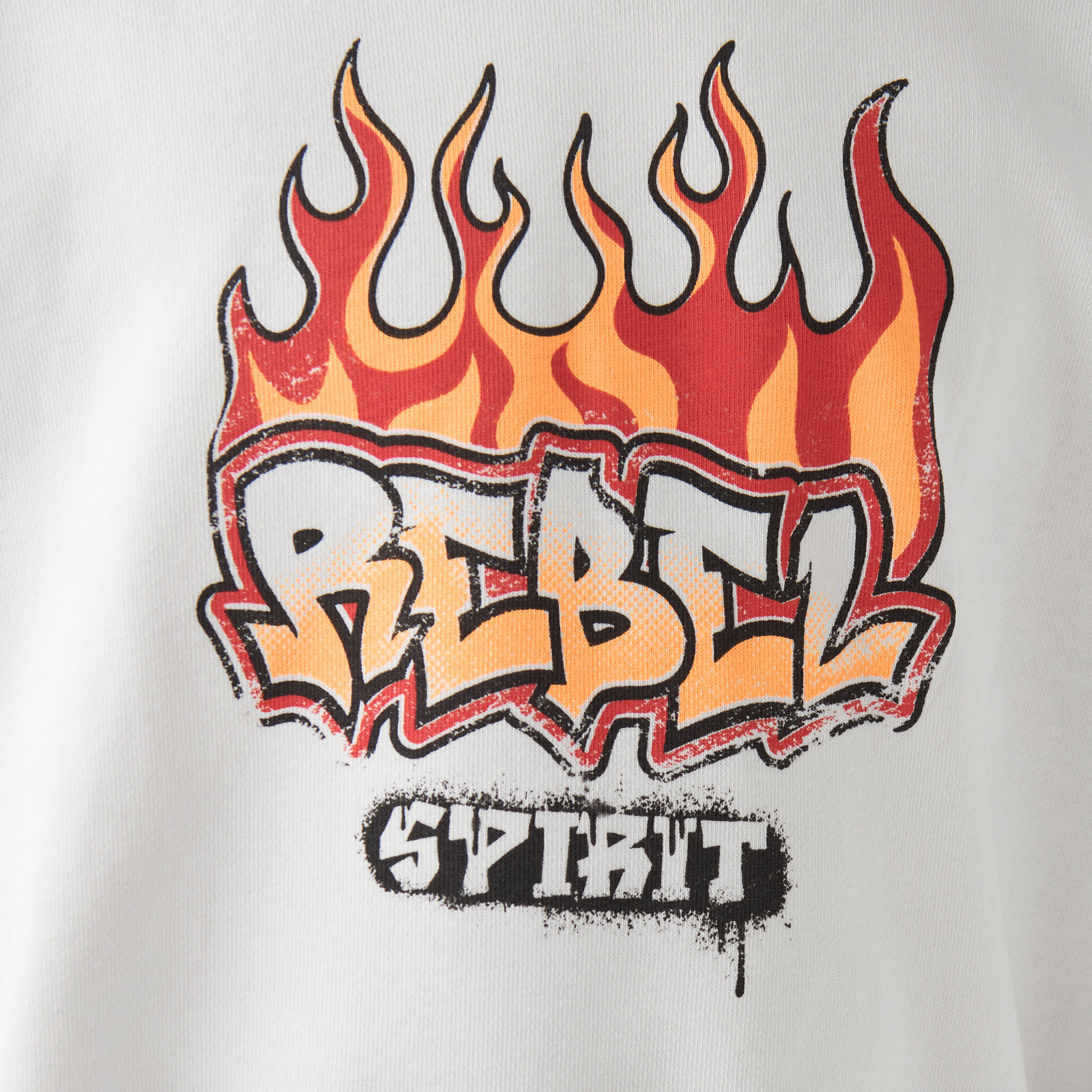 Juniors Graphic Print Sweatshirt with Long Sleeves-boys-clothing-sweatshirts-image-6
