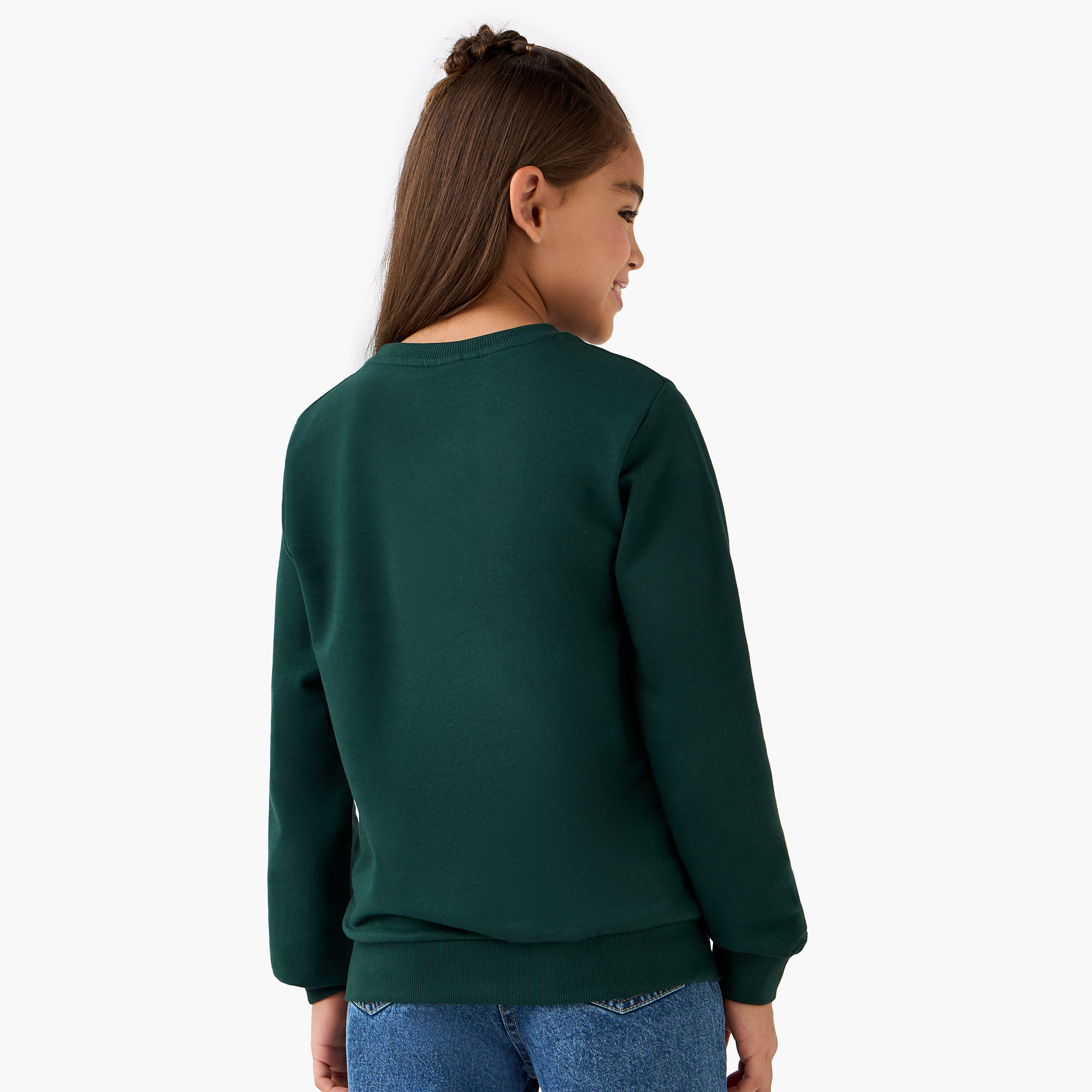 سويت شيرت بأكمام طويلة وطبعات من جونيورز-girls-clothing-winterwear-sweatshirts-image-3