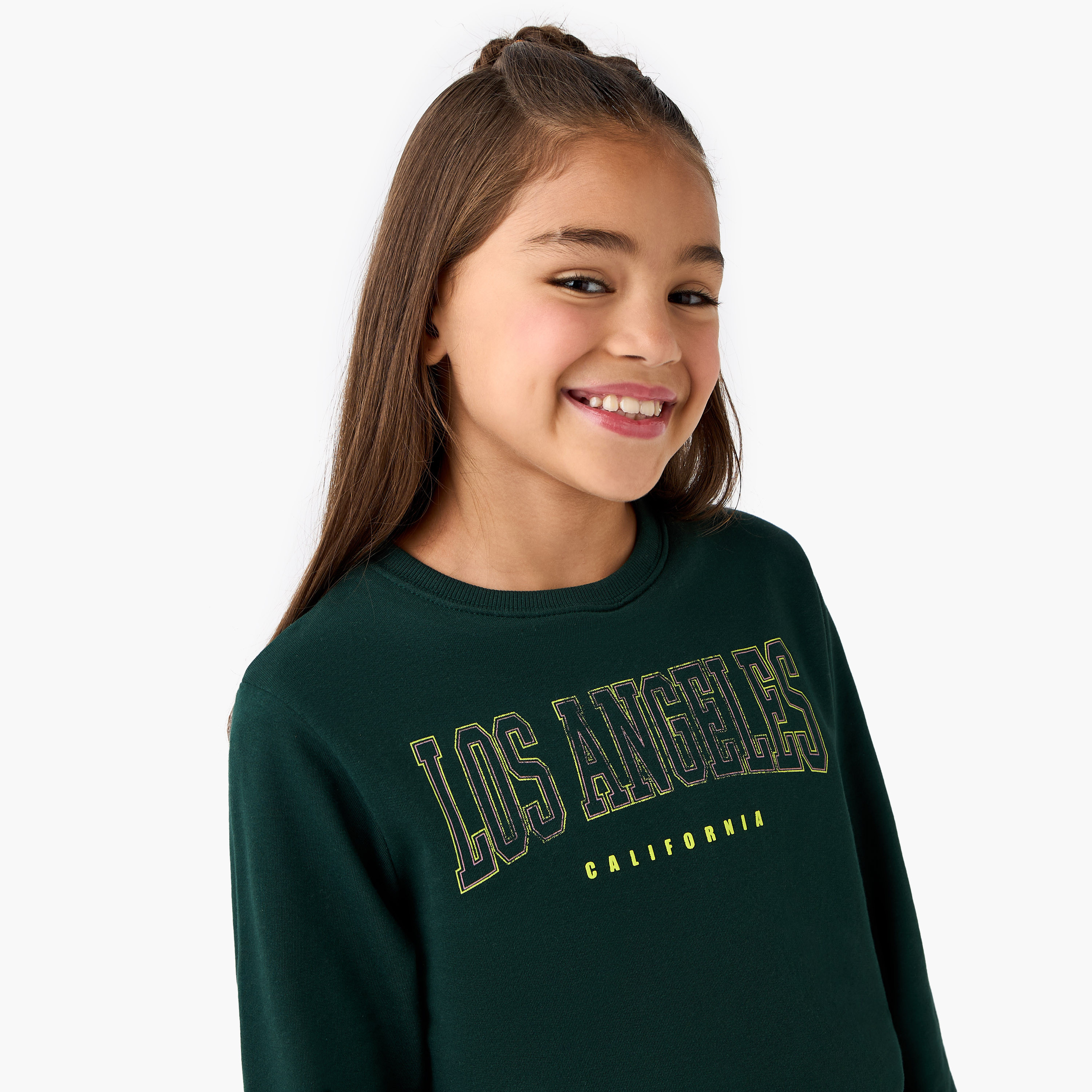 سويت شيرت بأكمام طويلة وطبعات من جونيورز-girls-clothing-winterwear-sweatshirts-image-2