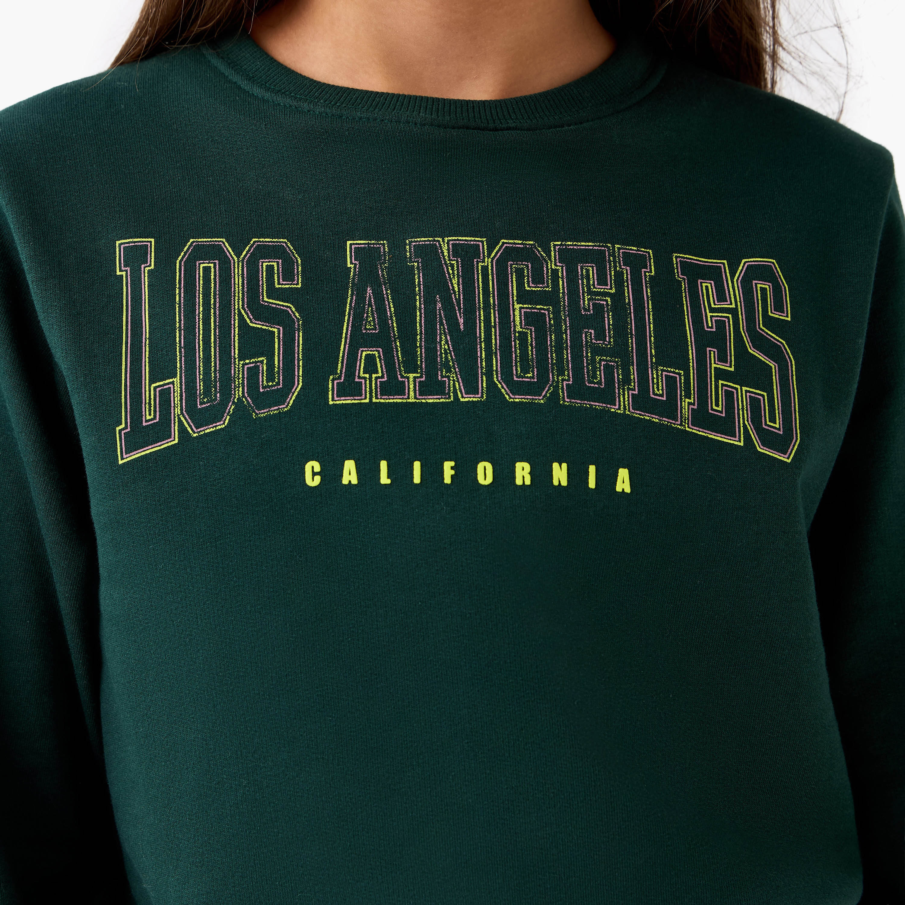 سويت شيرت بأكمام طويلة وطبعات من جونيورز-girls-clothing-winterwear-sweatshirts-image-1