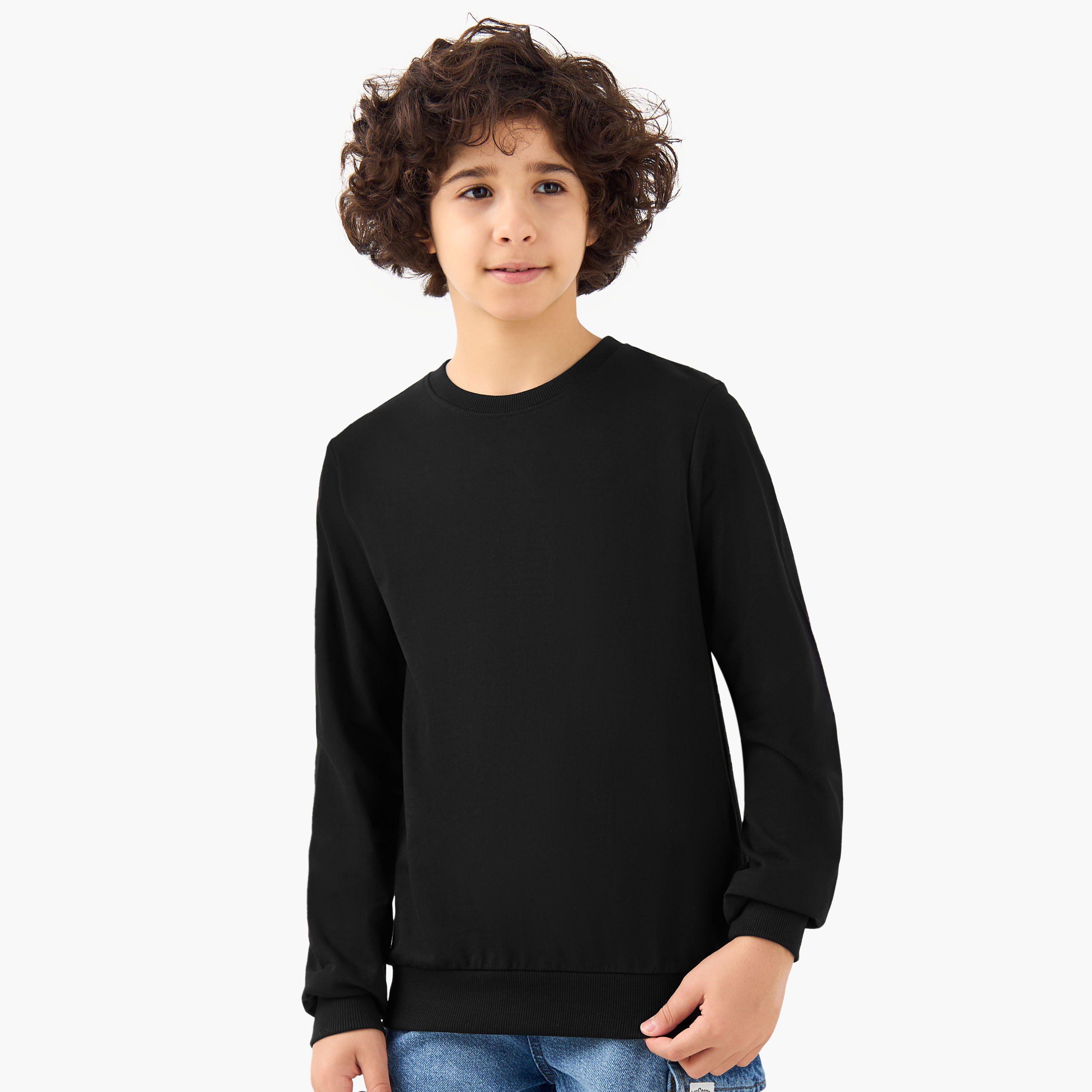 سويت شيرت سادة بأكمام طويلة للأولاد من جونيورز - طقم من 3 قطع-boys-clothing-sweatshirts-image-7