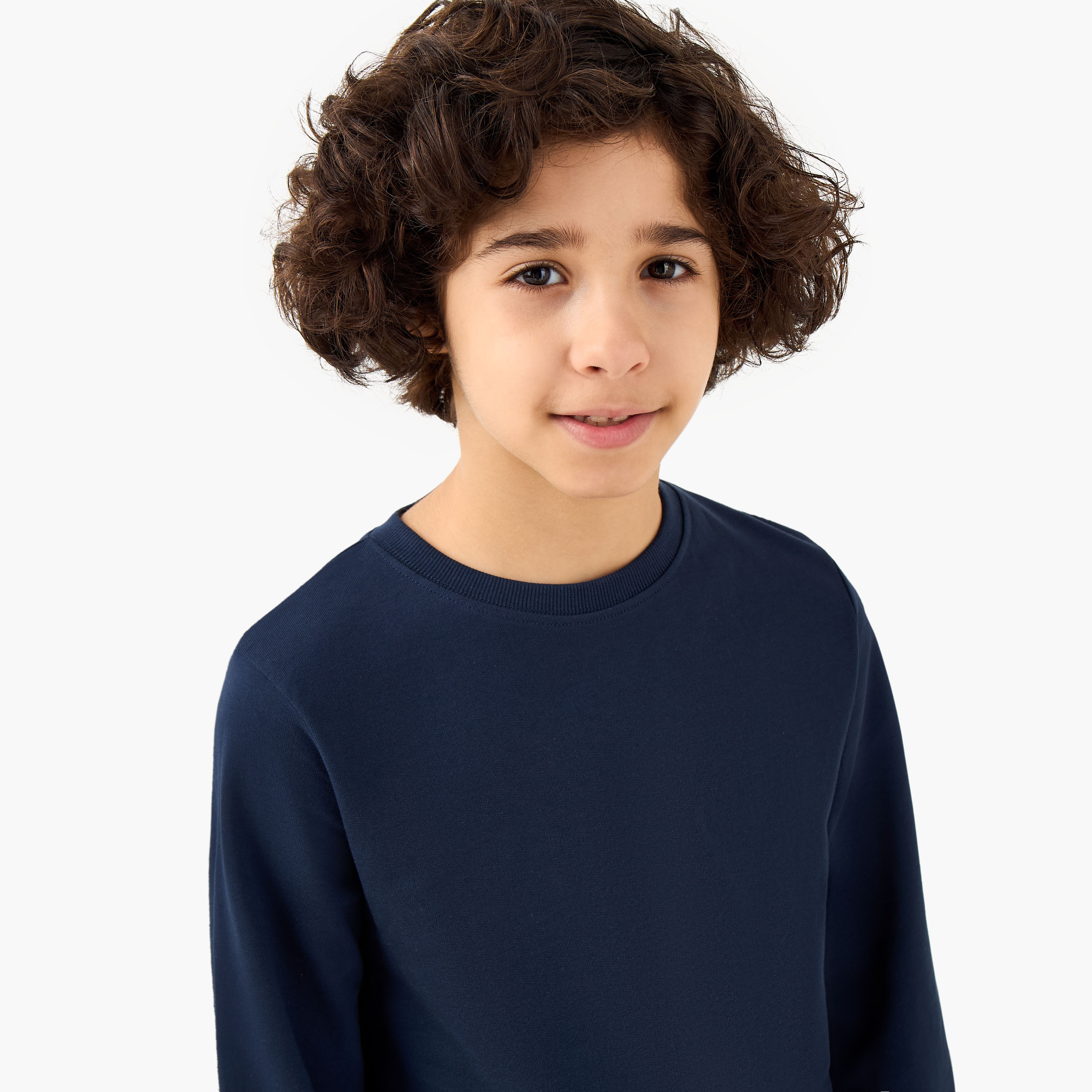سويت شيرت سادة بأكمام طويلة للأولاد من جونيورز - طقم من 3 قطع-boys-clothing-sweatshirts-image-3