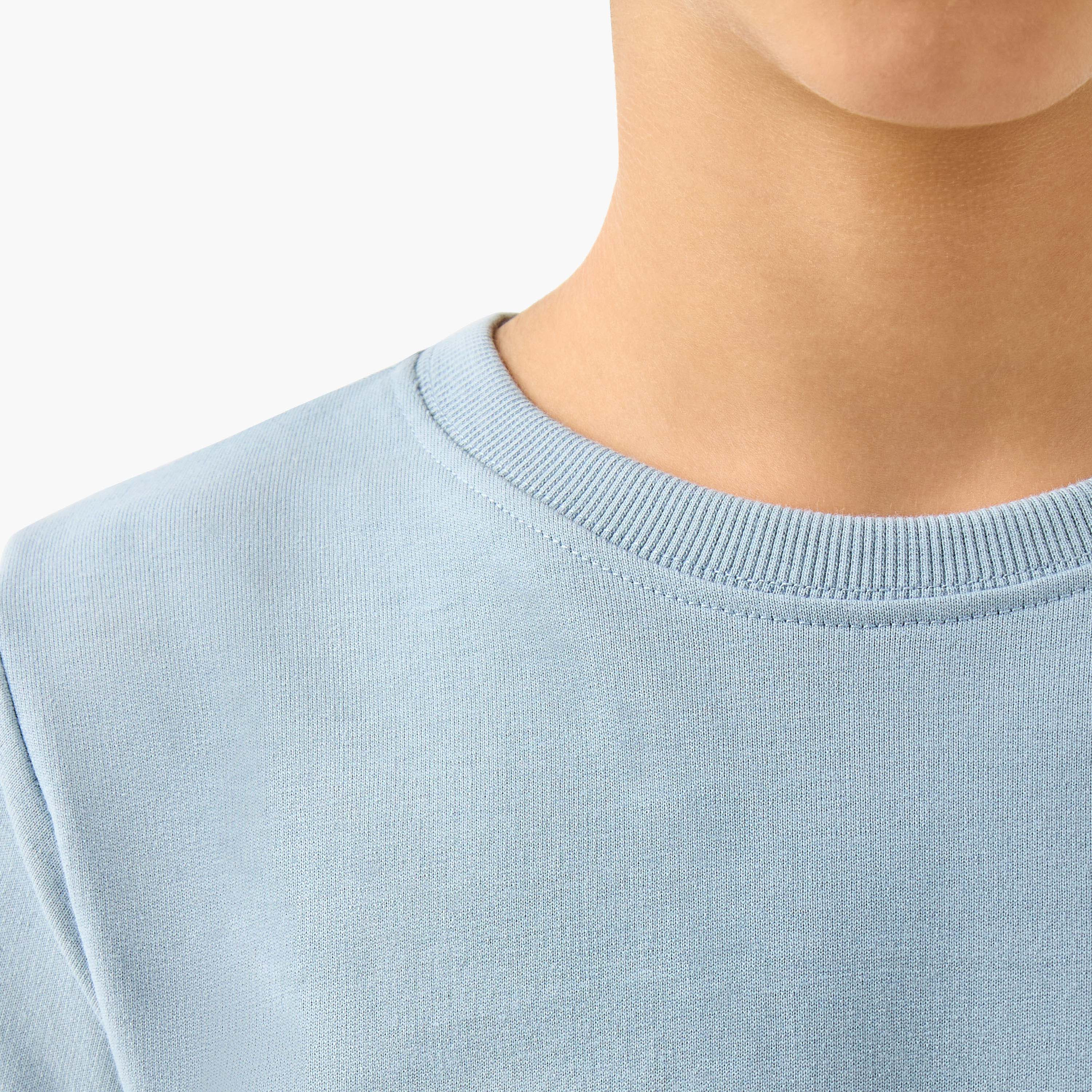 Juniors Solid Sweatshirt with Long Sleeves - Set of 3-boys-clothing-sweatshirts-image-7