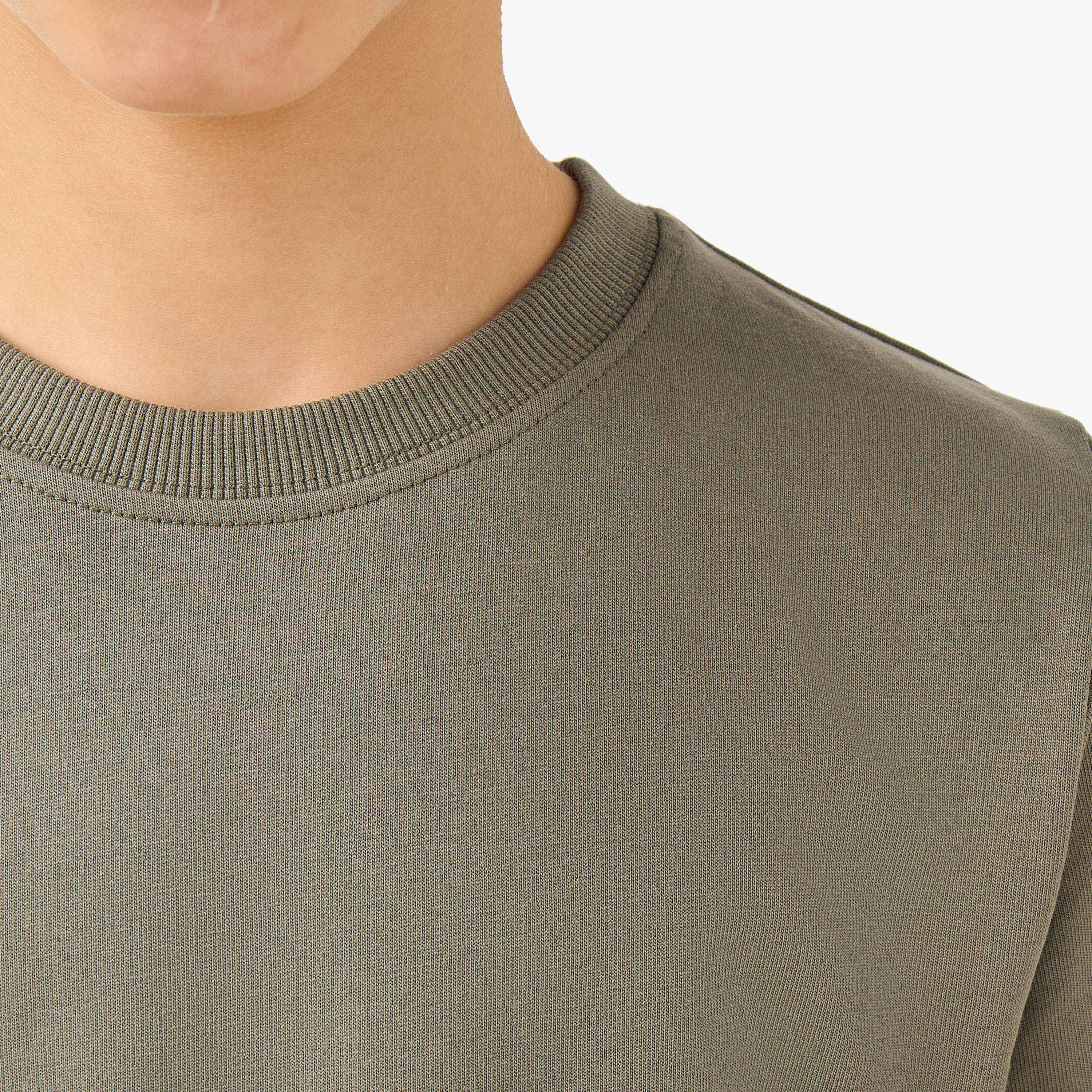 Juniors Solid Sweatshirt with Long Sleeves - Set of 3-boys-clothing-sweatshirts-image-7