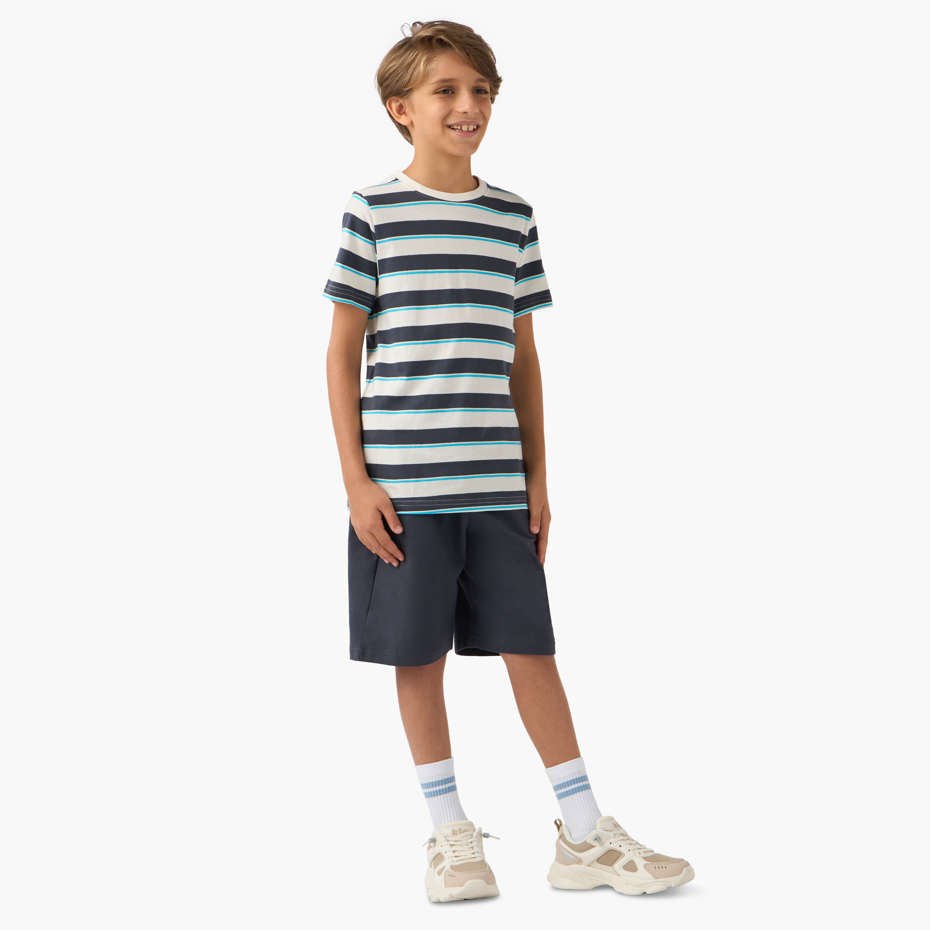 طقم شورت وتيشيرت 3 قطع بطبعات من جونيورز-boys-clothing-setsandcoords-image-2