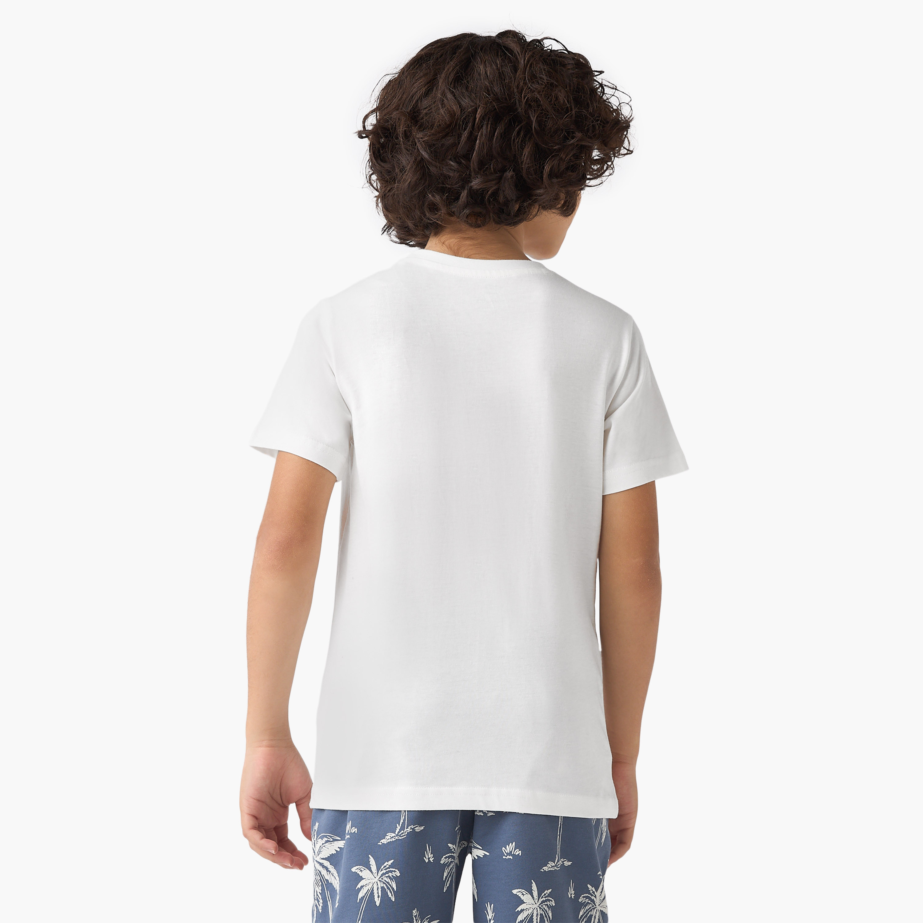 Juniors 3-Piece Palm Tree Print T-shirts and Shorts Set-boys-clothing-setsandcoords-image-3