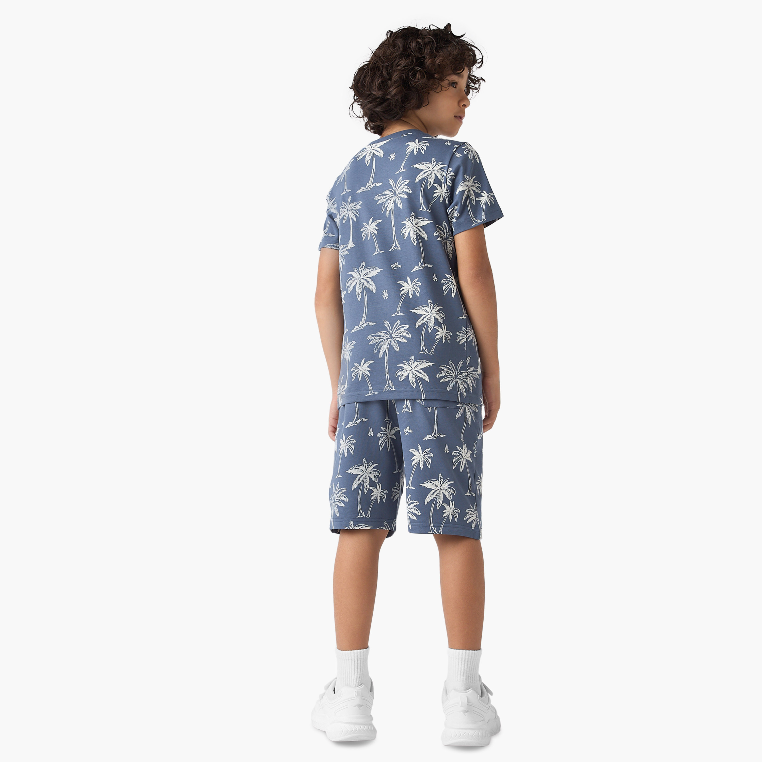 Juniors 3-Piece Palm Tree Print T-shirts and Shorts Set-boys-clothing-setsandcoords-image-6